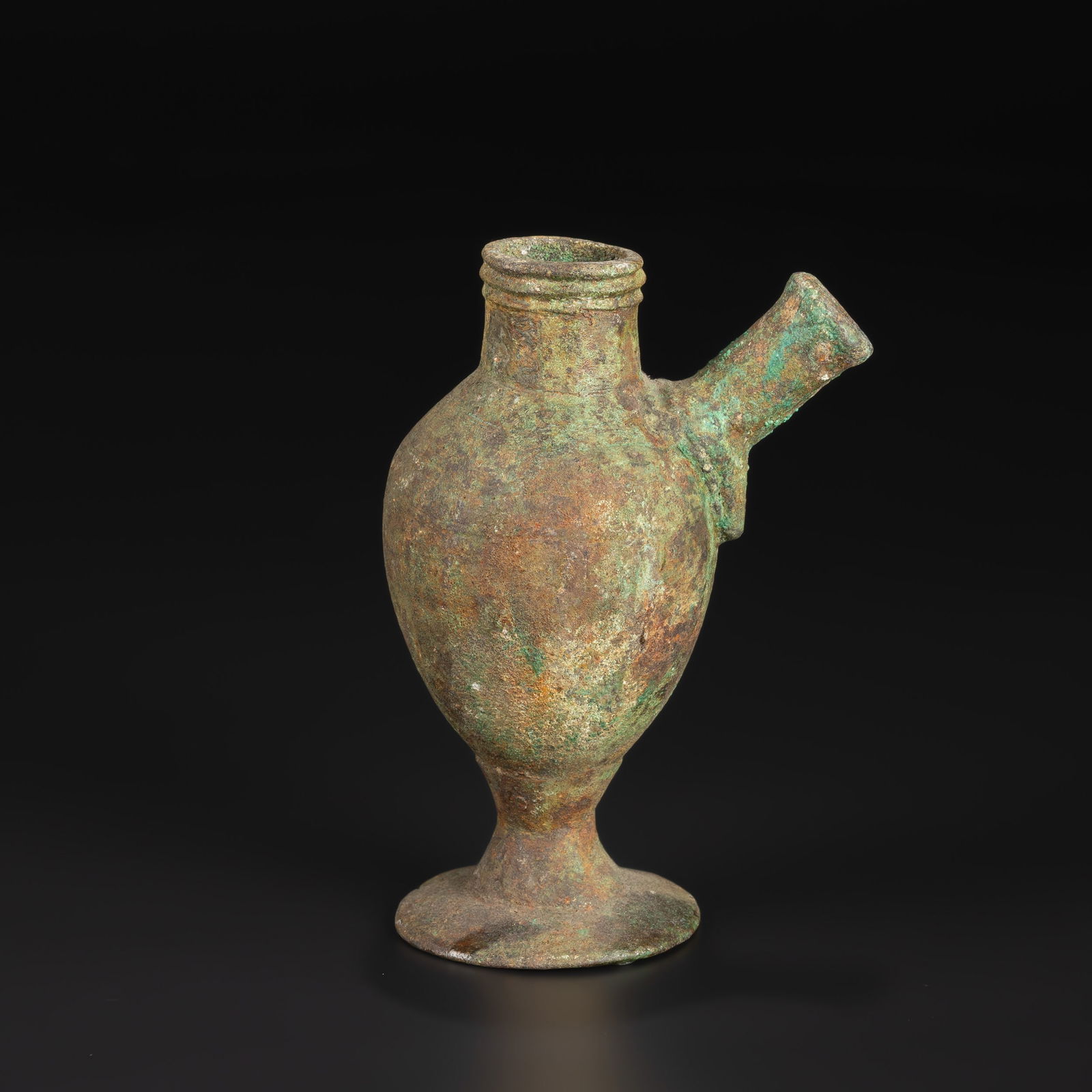 Ancient Bactrian Bronze Vessel with Side Spout (1 of 5)