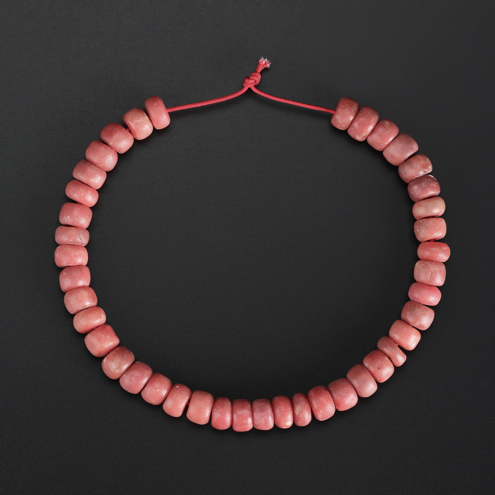 Ancient Old Rare Red Stone Beads Necklace: Ancient Old Rare Red Stone Beads Necklace Length: 14in Total Weight: 95gram