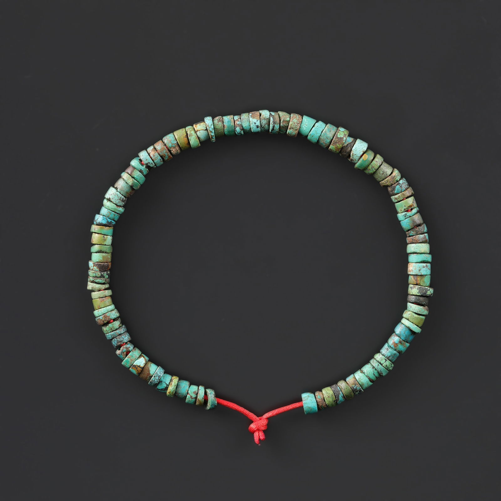Old Ancient Turquoise Beads Necklace: Old Ancient Turquoise Beads Necklace Length: 18in Total Weight: 32gram