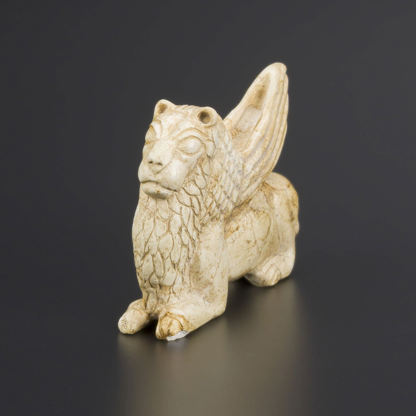 Bactrian Antique Guardian Symbol Winged Lion Figurine (1 of 5)