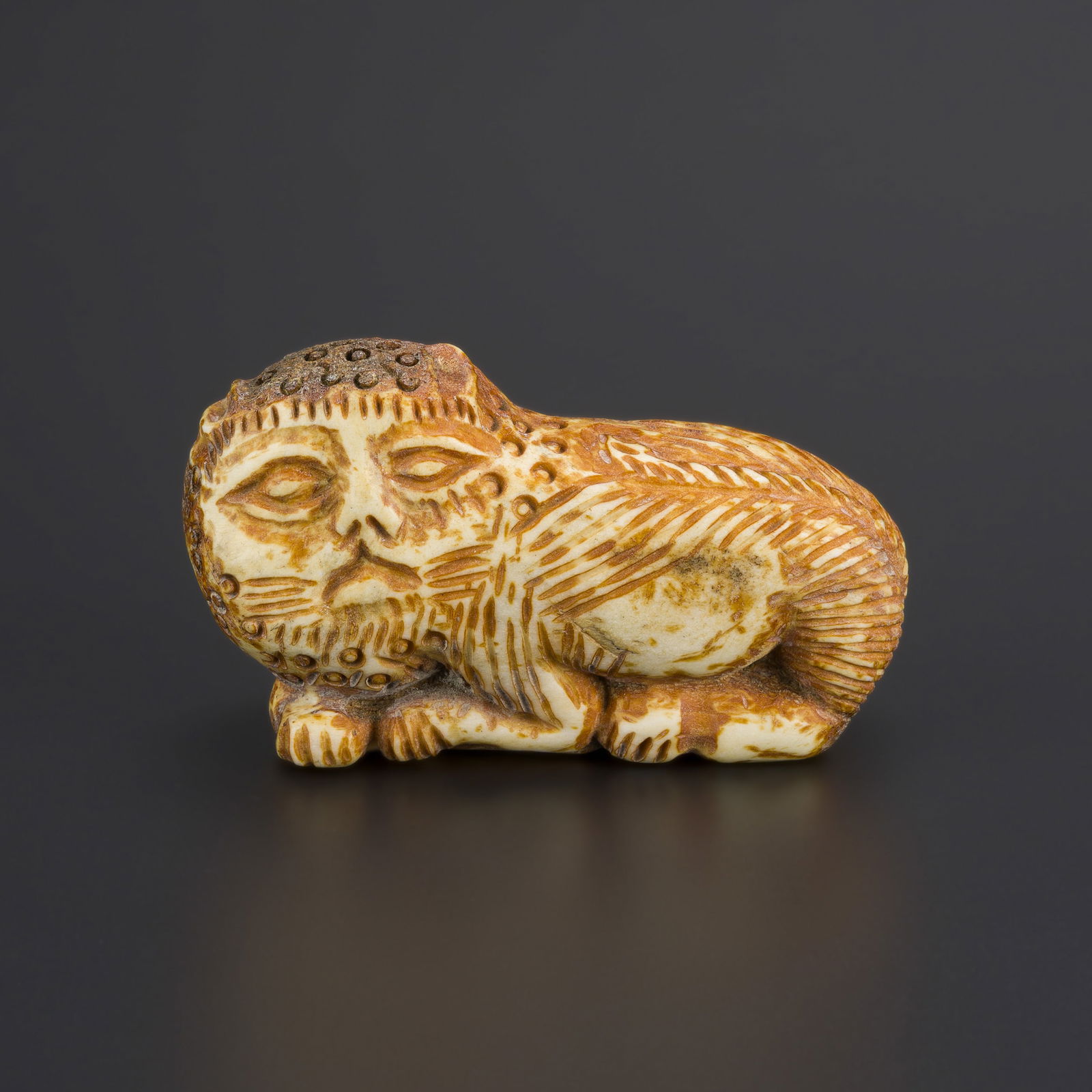Bactrian Carved Lion Figurine (1 of 5)