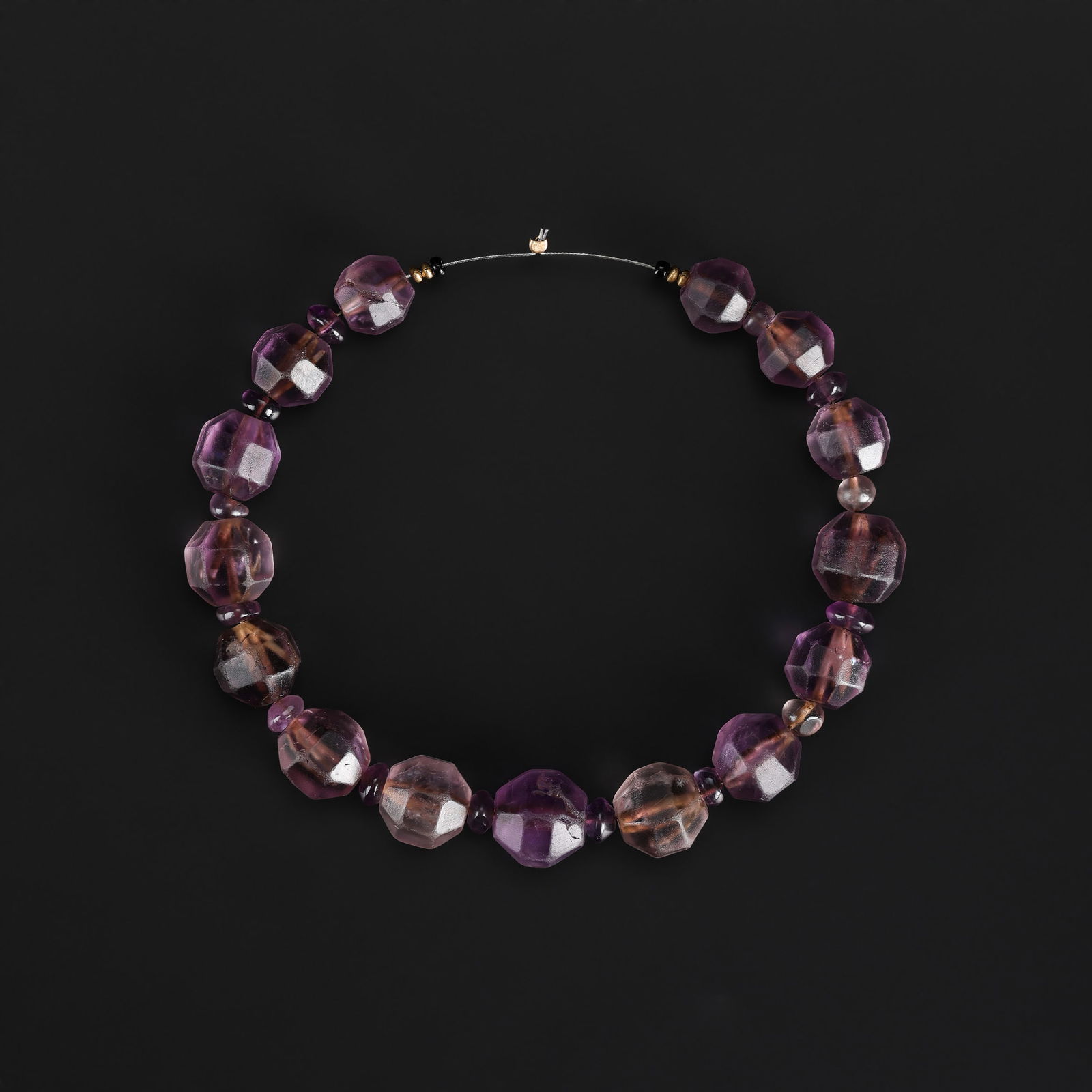 Lot of Antique Faceted Amethyst Beads: Lot of Antique Faceted Amethyst Beads Total Weight: 51gram