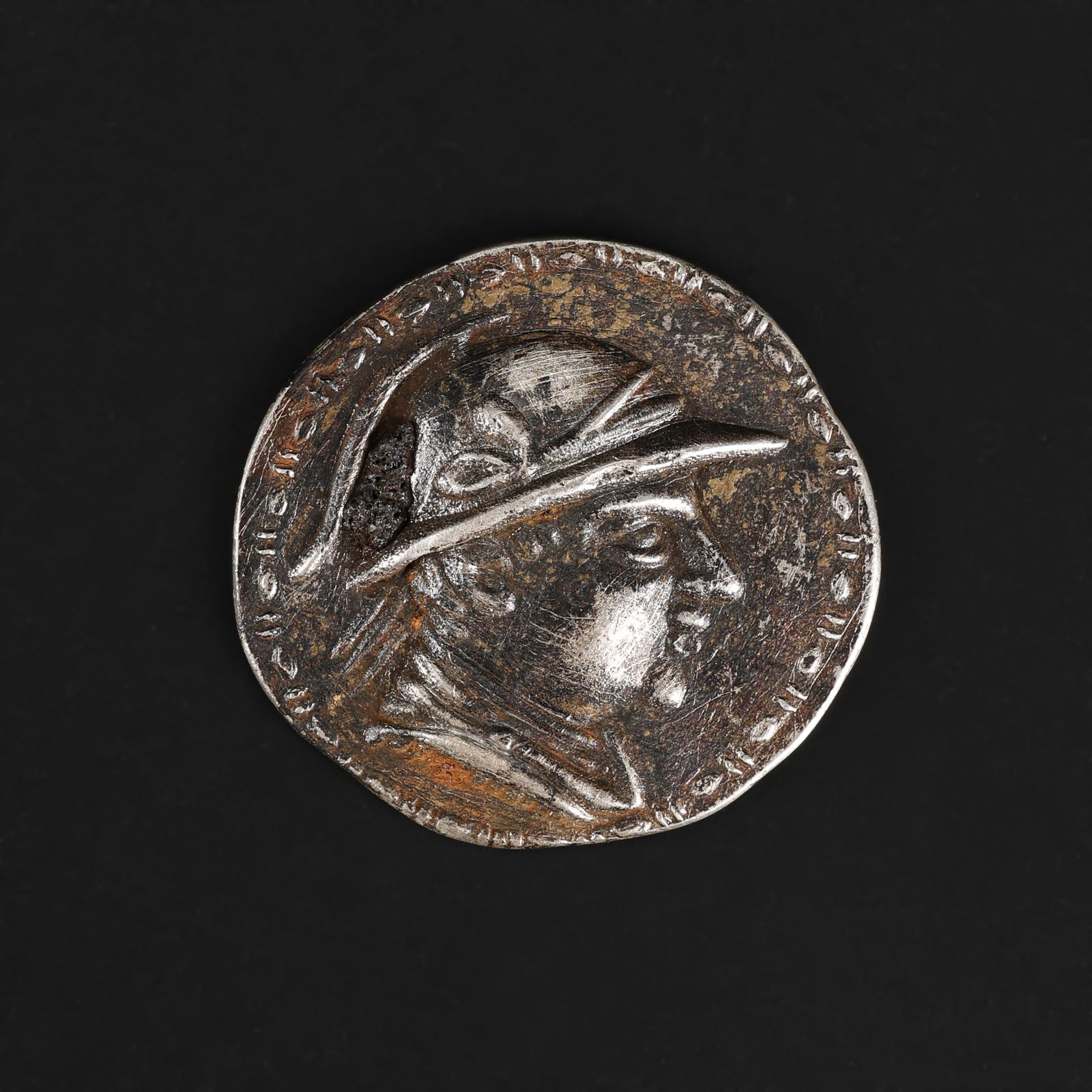 Ancient Greco Bactrian Silver Coin: Ancient Greco Bactrian Silver Coin Size Detail: ?3.4cm Weight: 16gram