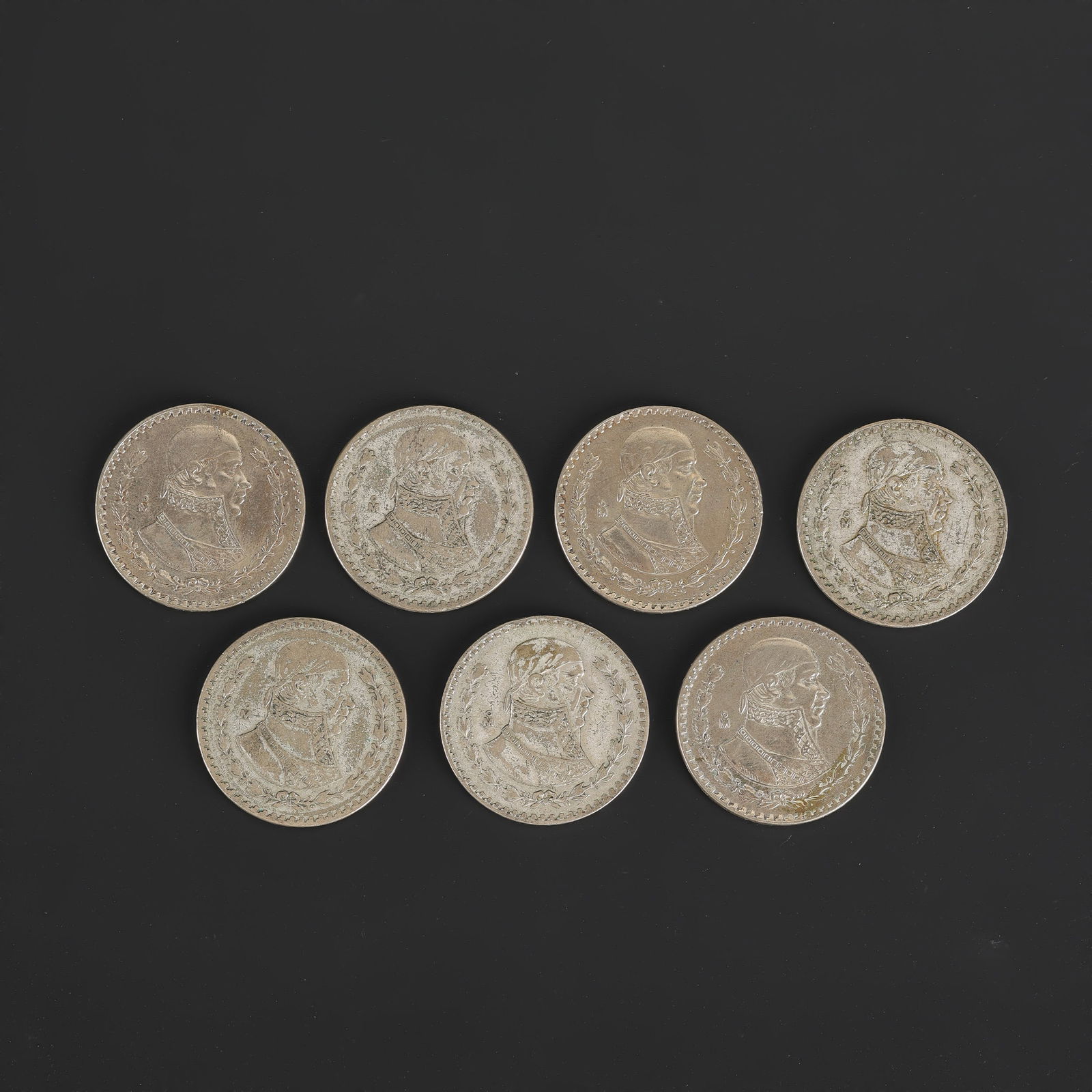 Collection of 1958 Mexican Peso Silver Coin: Collection of 1958 Mexican Peso Silver Coin Total Weight: 110gram