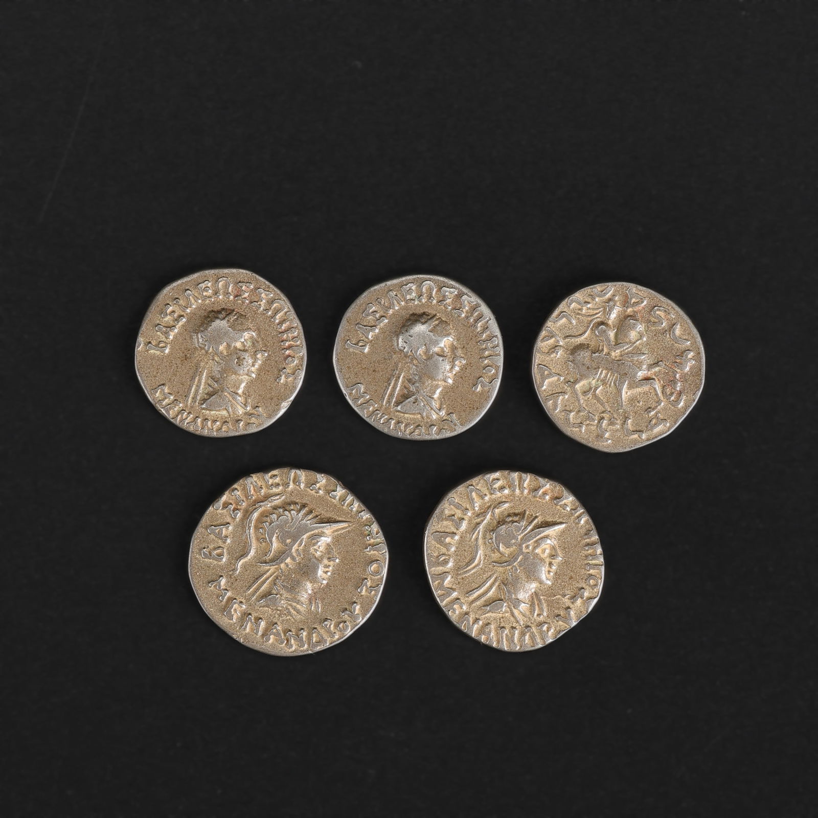Ancient Indo Scythian Silver Coins: Ancient Indo Scythian Silver Coins. Total Weight: 9gram