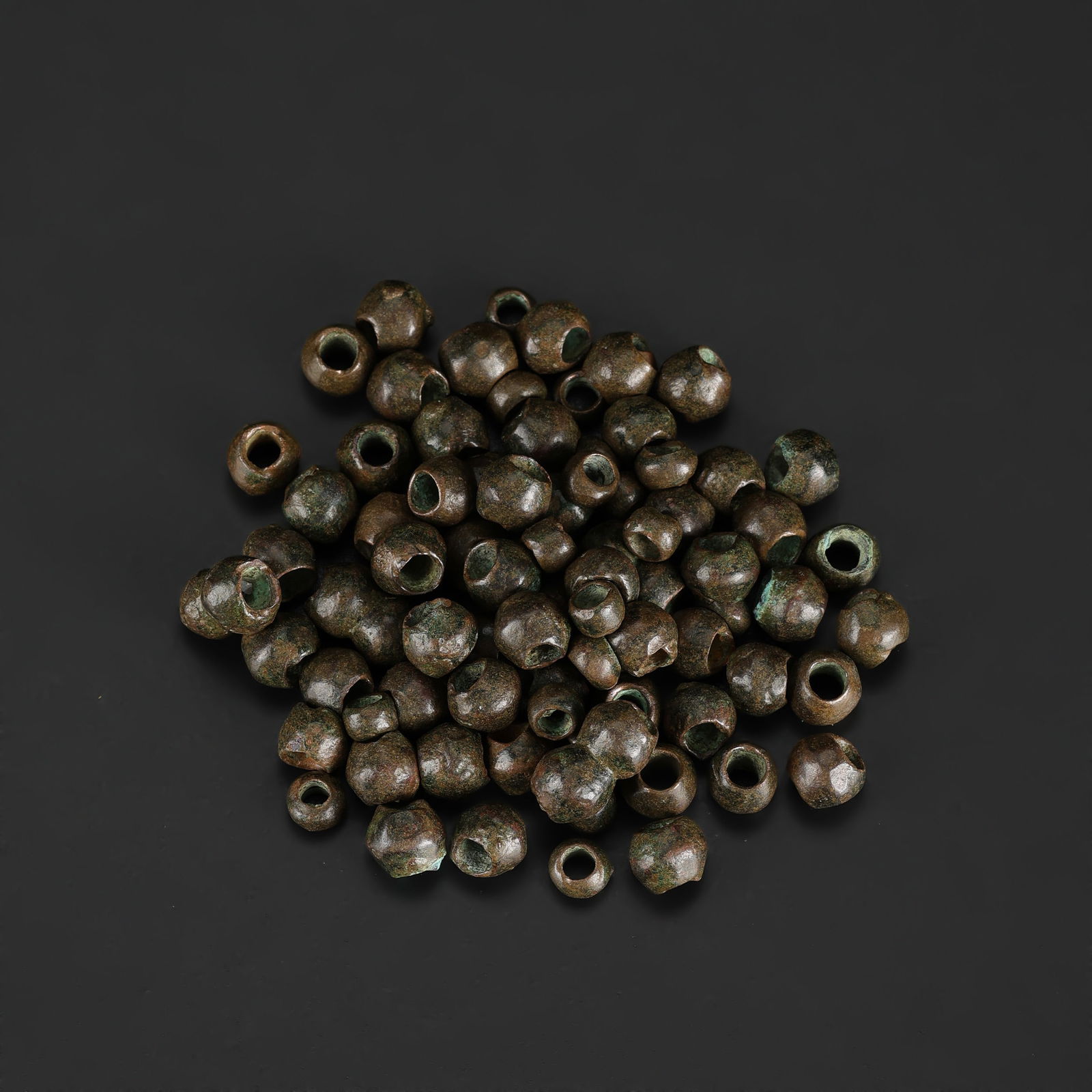 Antique Ancient Bronze Beads: Antique Ancient Bronze Beads Total Weight: 143gram