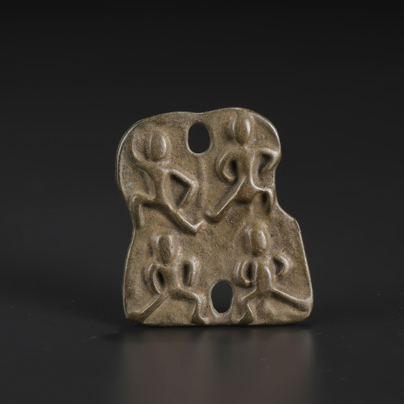 Tibetan Protective Tokcha Bronze Pendant Amulet: Tibetan Protective Tokcha Bronze Pendant Amulet Size Detail: 4.6 x 5.4cm Weight: 41gram