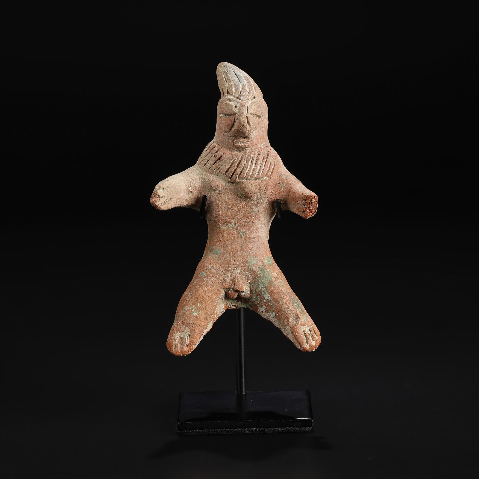 Ancient Bactrian Terracotta Standing Figure: Ancient Bactrian Terracotta Standing Figure. Size Detail: 5.5 x 9.8cm Weight: 63gram