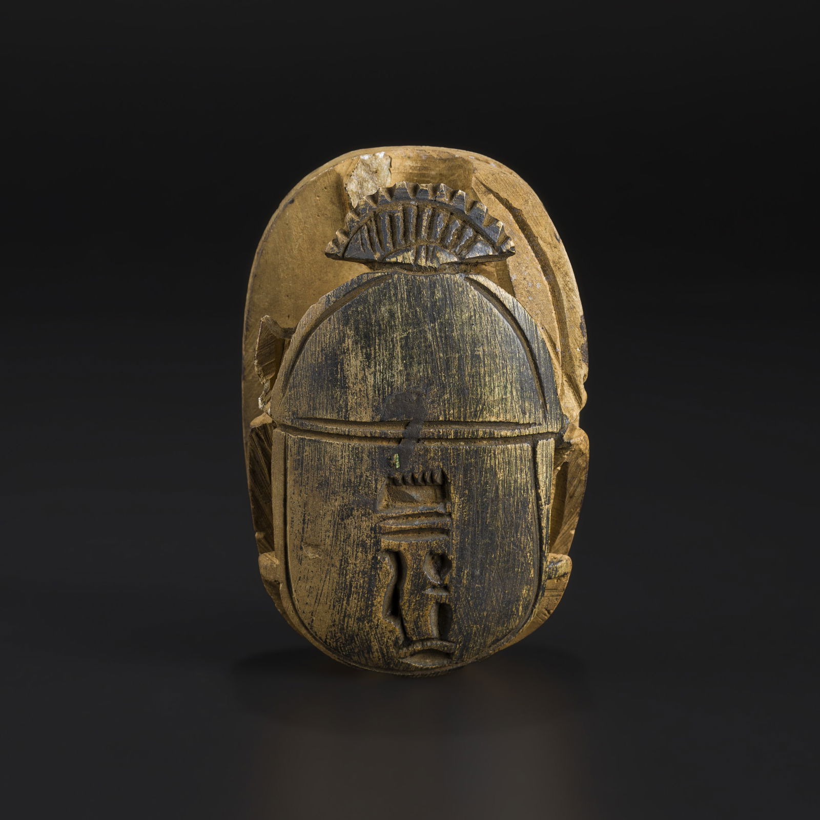 Ancient Egyptian Scarab Beetle Amulet: Ancient Egyptian Scarab Beetle Amulet Size Detail: 6 x 9.1cm Weight: 202gram