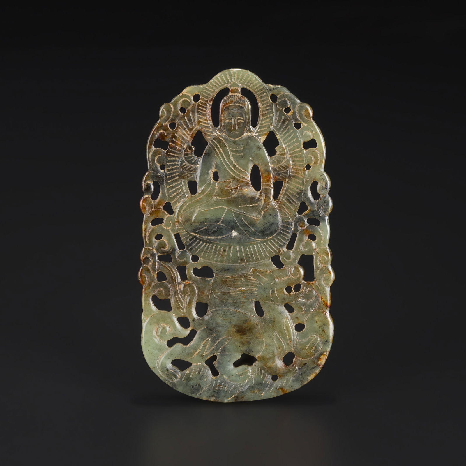 Old Chinese Jade Shakyamuni Buddha Statue Carving Pendant: Old Chinese Jade Shakyamuni Buddha Statue Carving Pendant Size Detail: 7.5 x 13cm Weight: 123gram