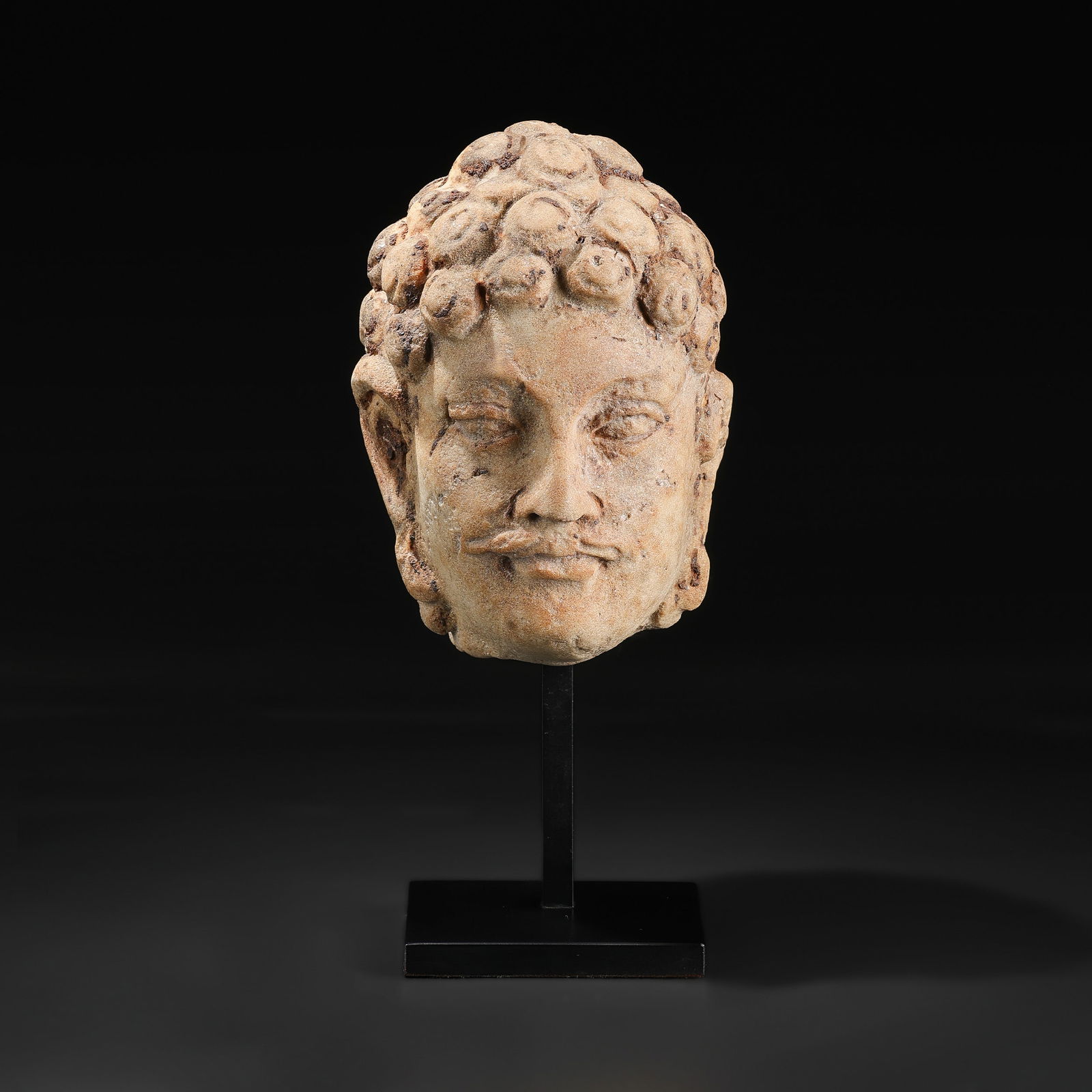 Ancient Gandhara Marble Head of Buddha (1 of 5)