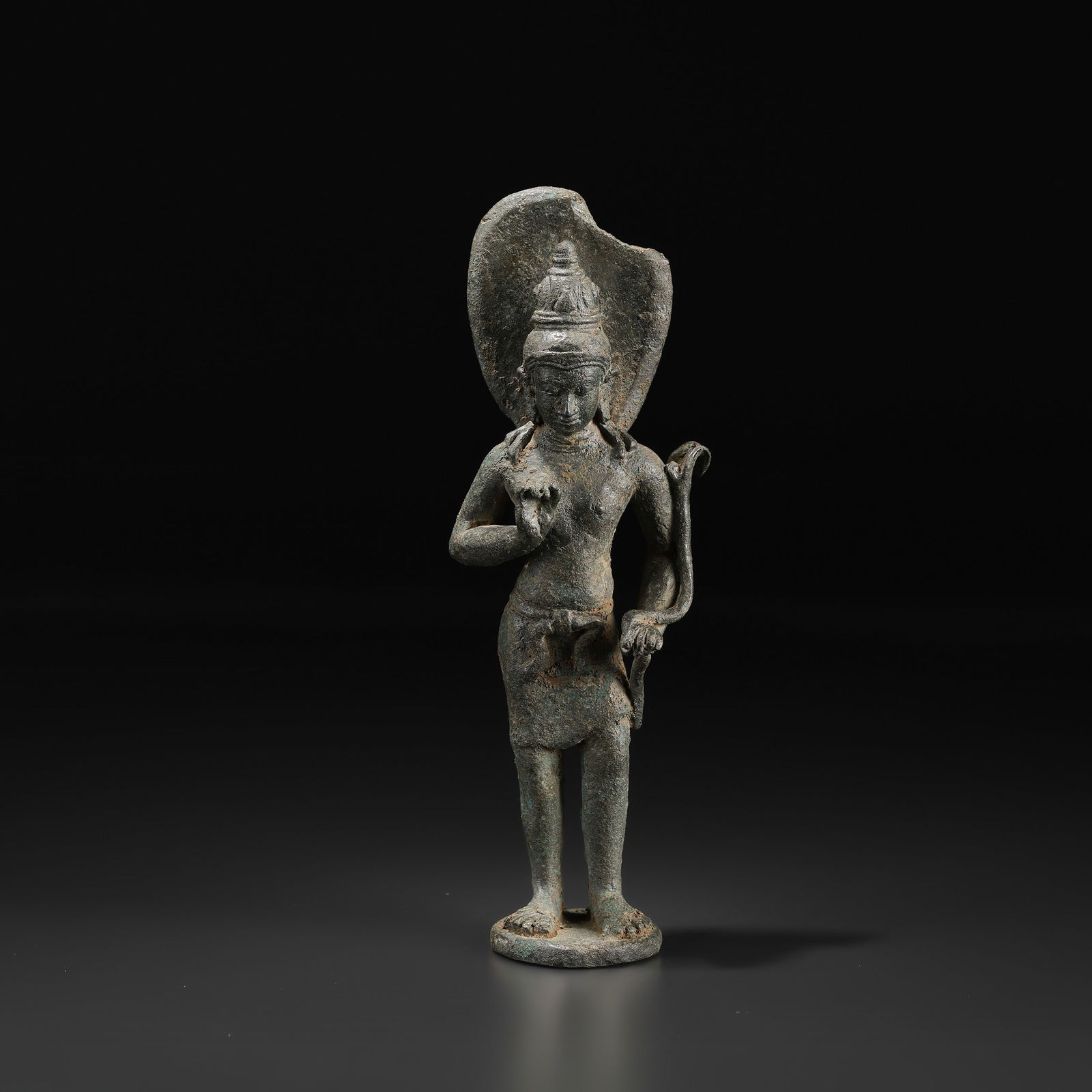 Old Southeast Asia Bronze Vishnu Statue (1 of 6)