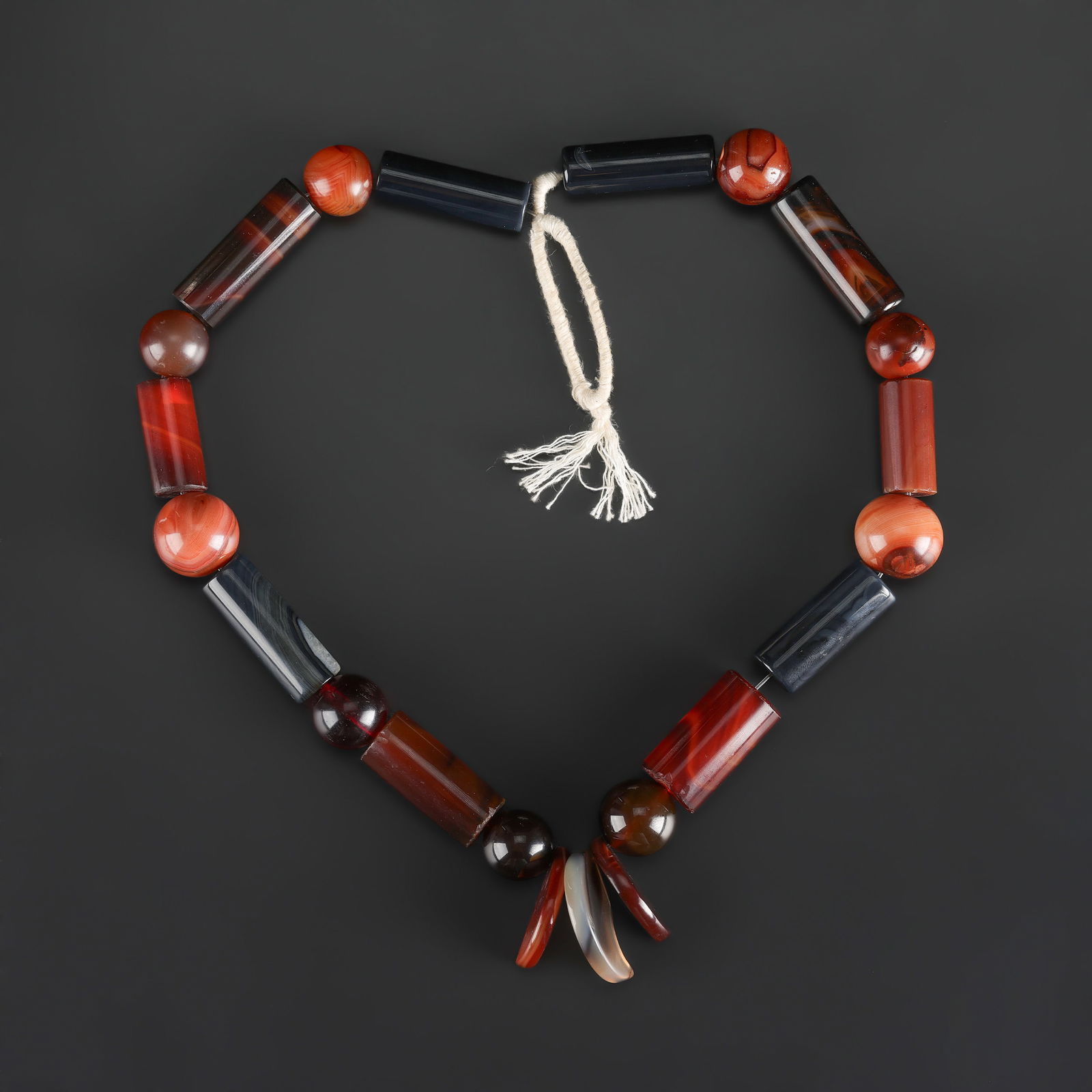 Antique Old Beads Carnelian Agate African Trade Idar-Oberstein Germany Strand (1 of 4)