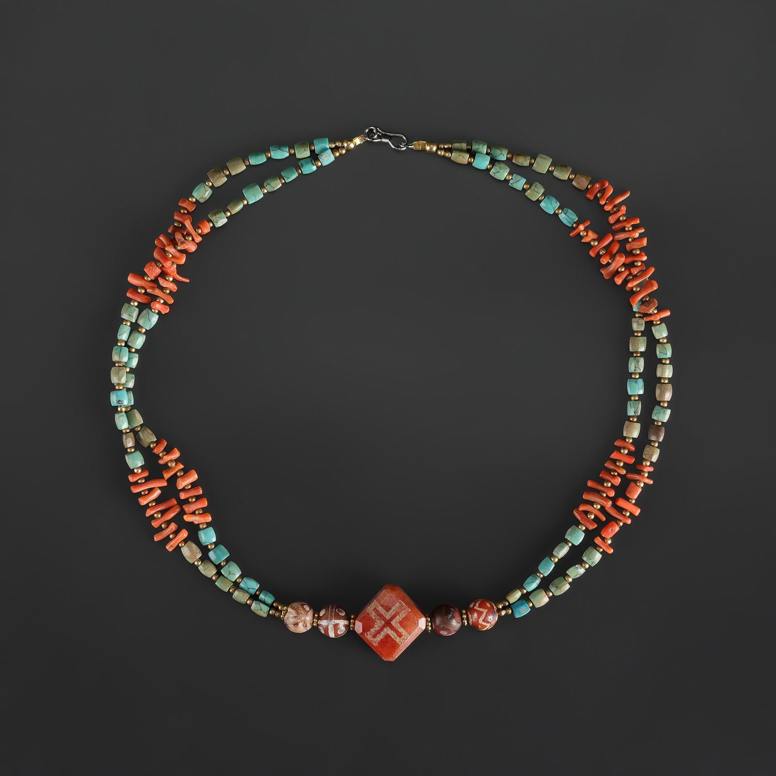 Collection of Antique Mix Material Old Beads Necklace (1 of 4)