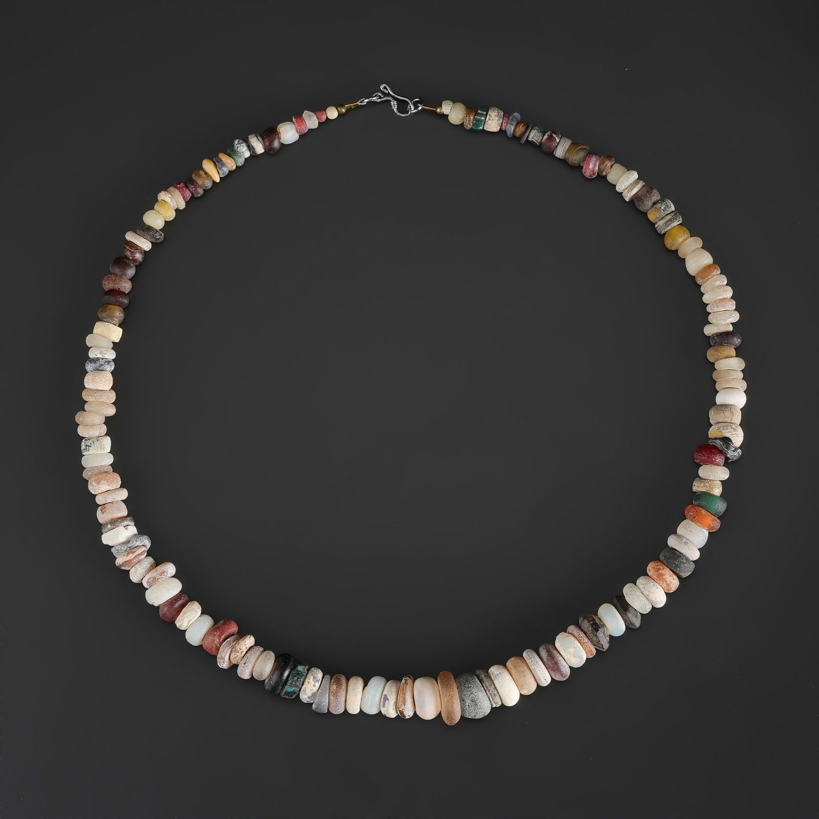 Collection of Antique Mix Material Roman Glass Beads Necklace (1 of 4)