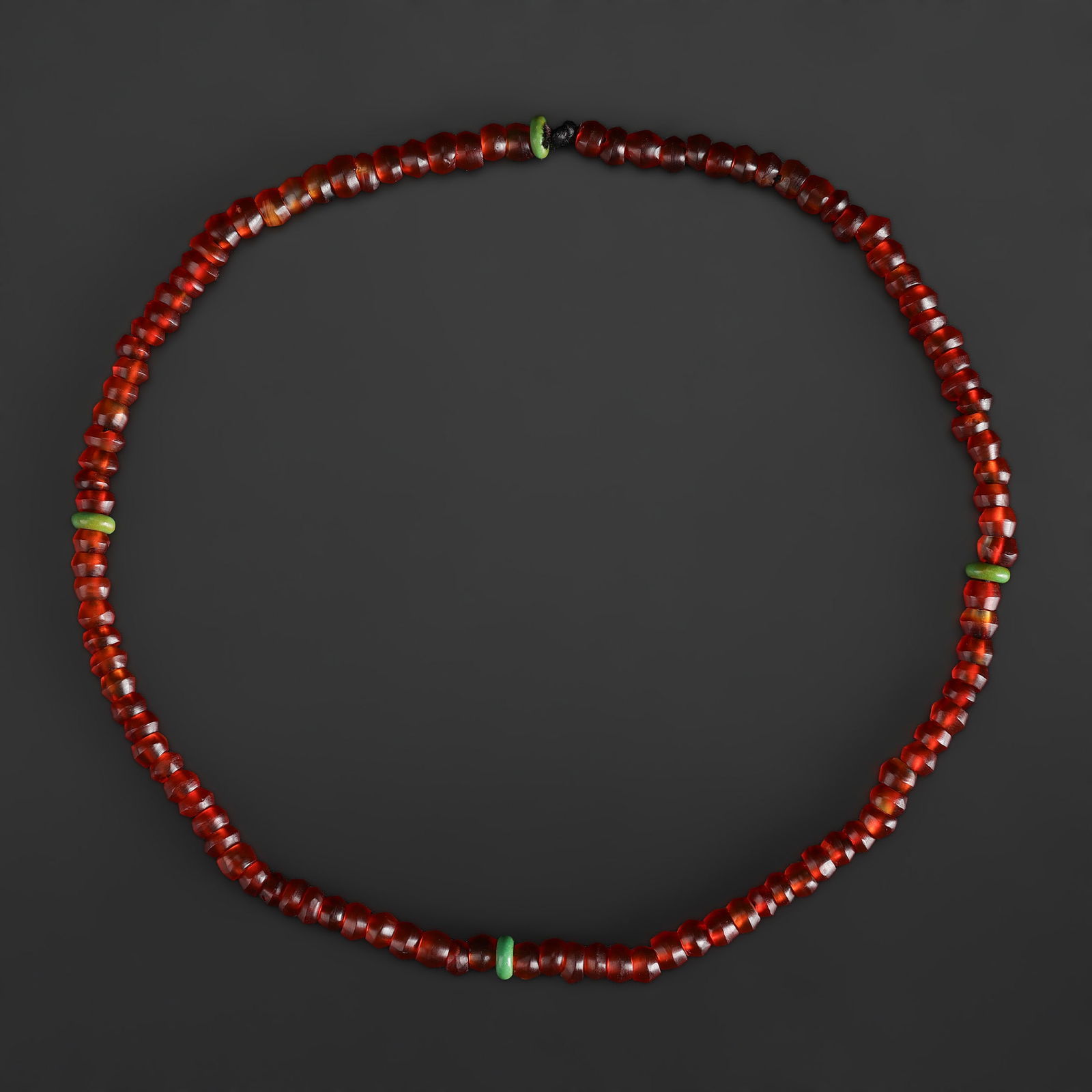 Rare Old Red Carnelian Beads Necklace (1 of 4)