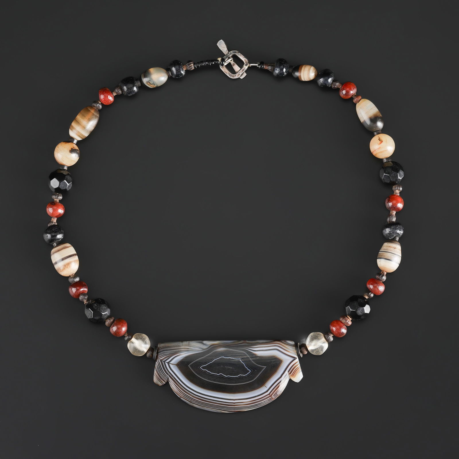 Collection of Antique Mix Material Old Beads Necklace (1 of 4)