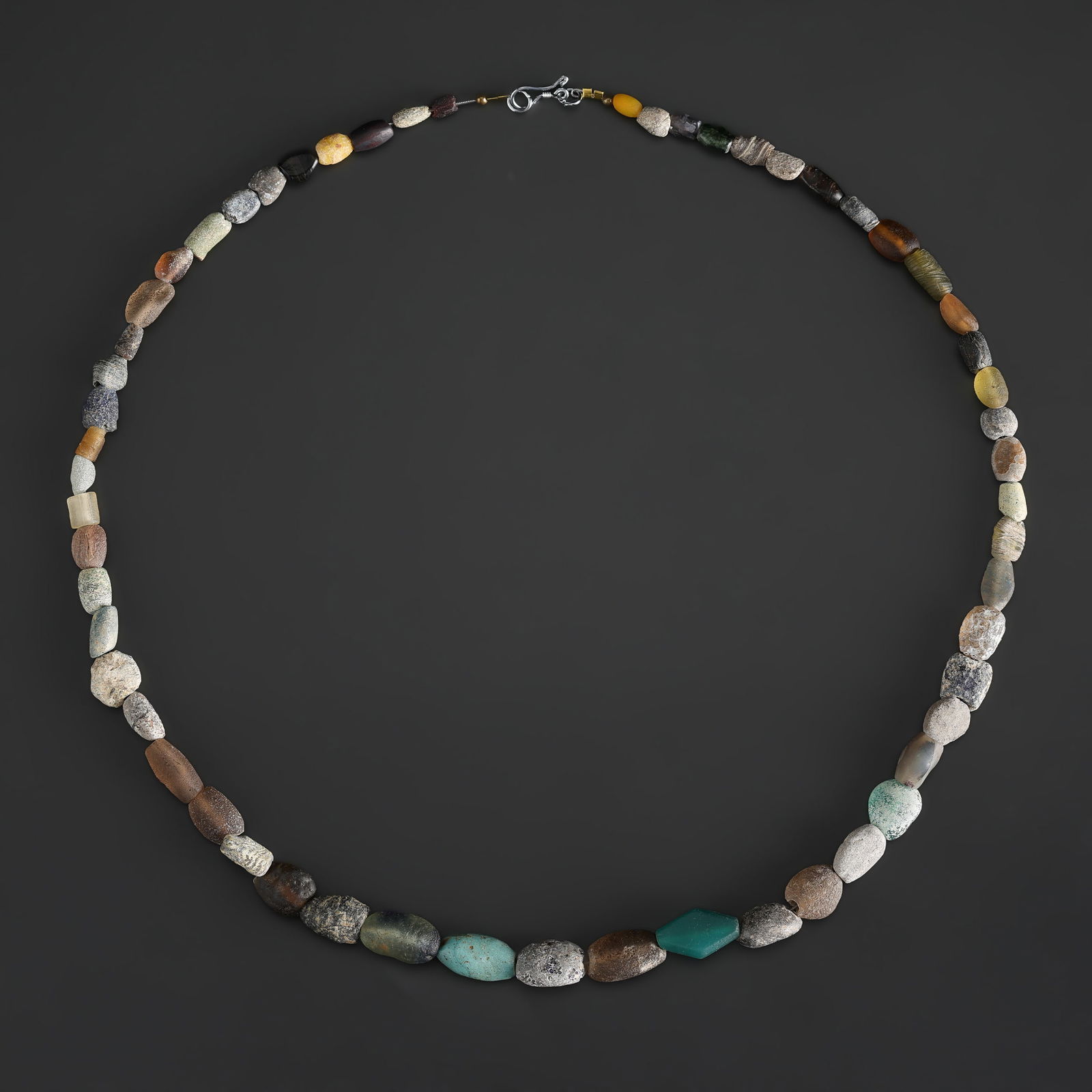 Collection of Antique Mix Material Old Roman Glass Beads Necklace (1 of 4)
