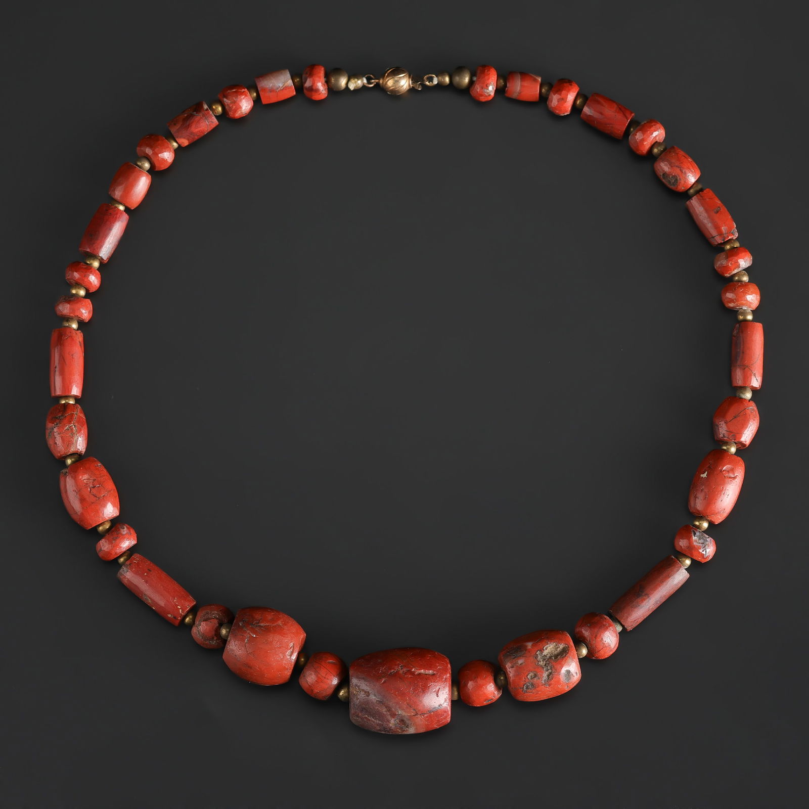 Collection of Old Jaster Stone Beads Necklace (1 of 4)