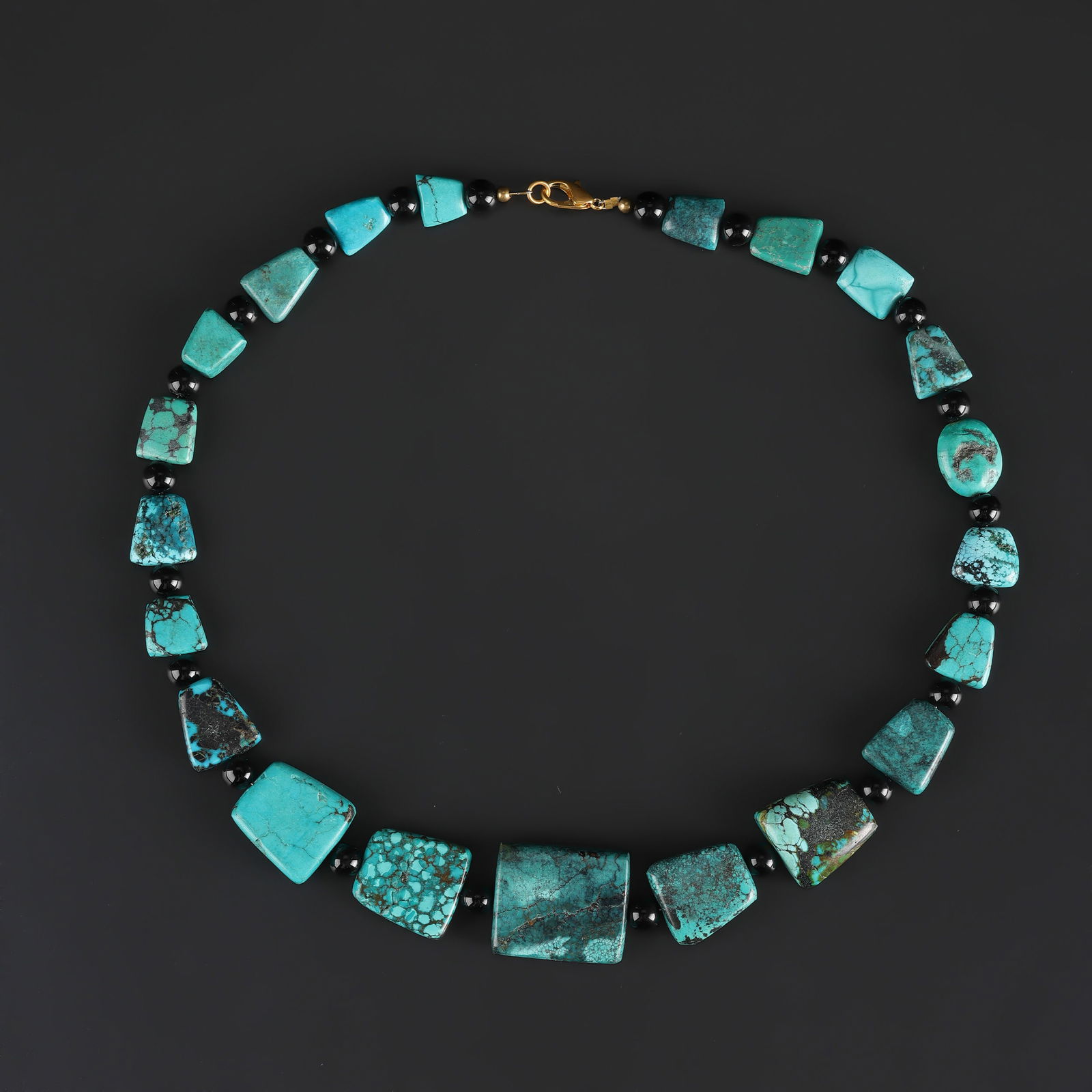 Ancient Chinese Tuquoise Beads Necklace (1 of 4)