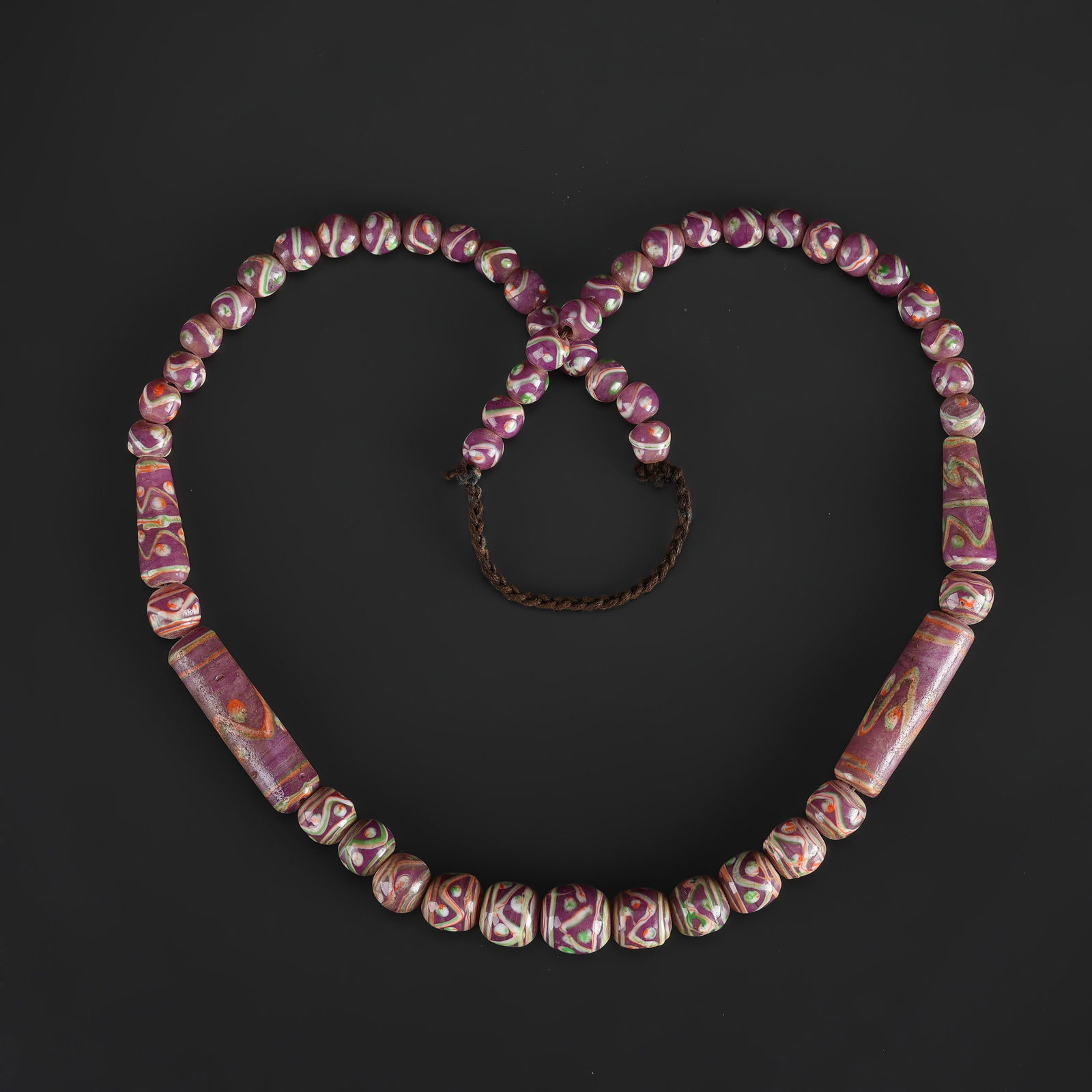 Old Venetian Glass Trade Beads Necklace (1 of 4)