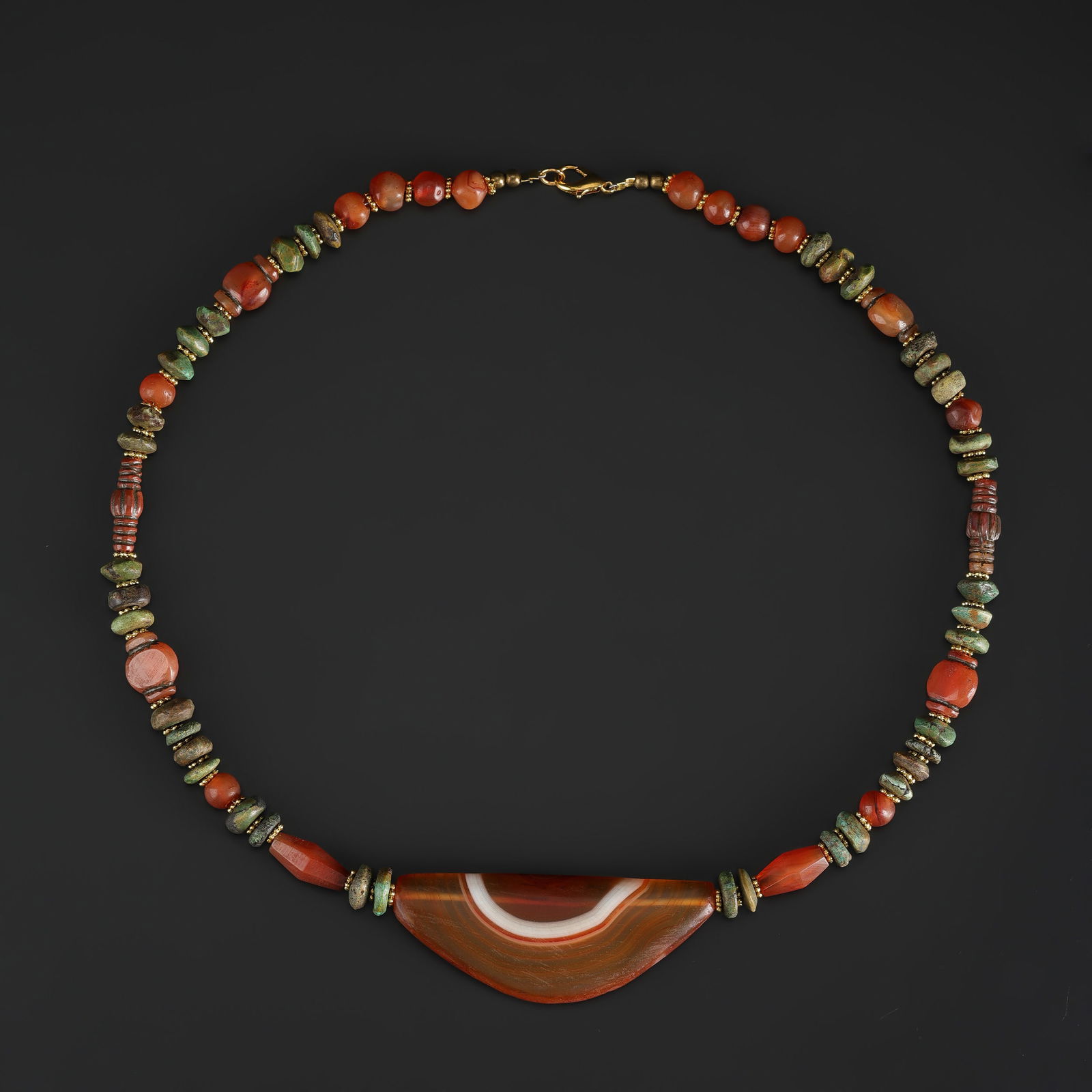 Collection of Antique Mix Material Old Beads Necklace: Collection of Antique Mix Material Old Beads Necklace Length: 22in Total Weight: 69gram