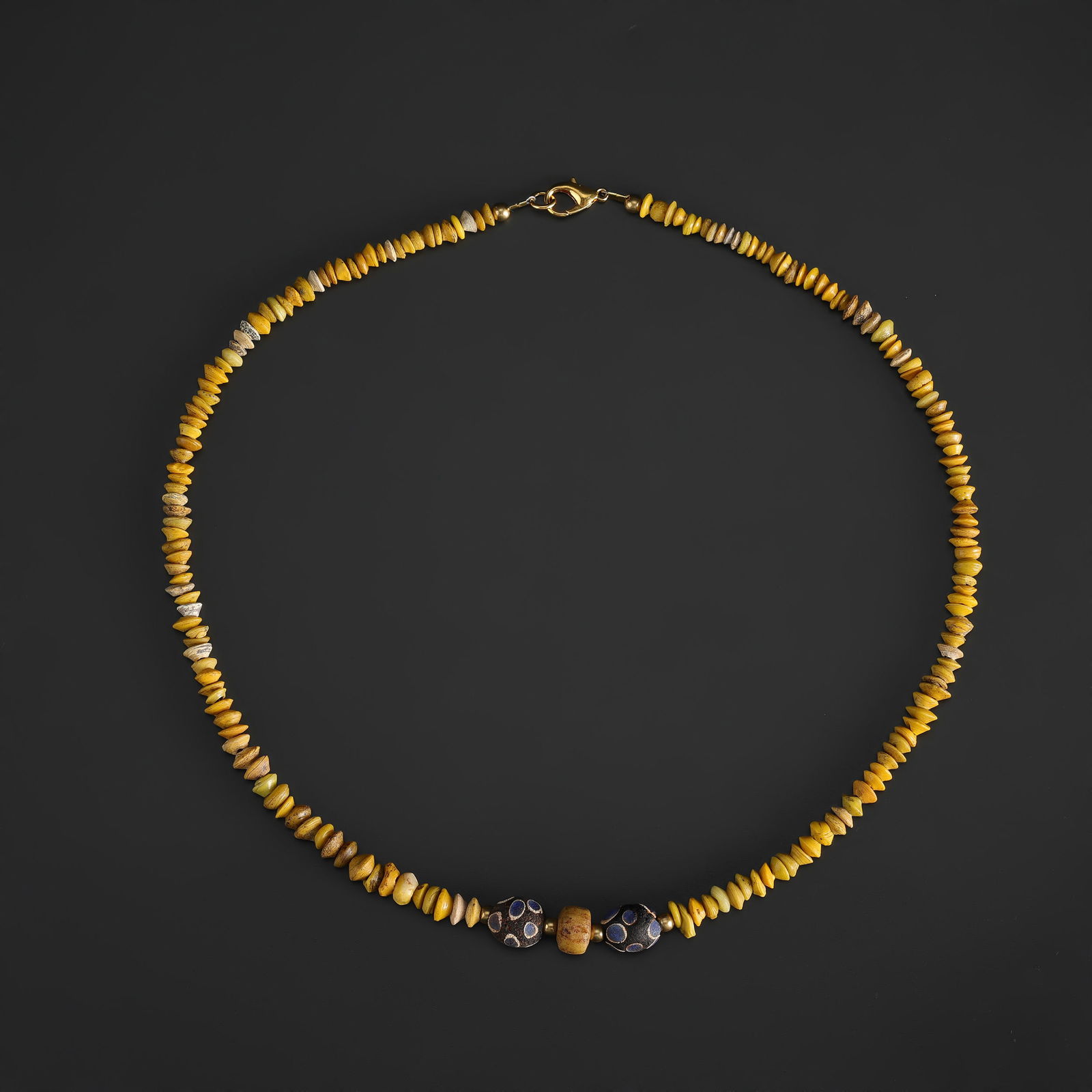 Old Jewelry Trade Cultural Gabri Beads Of Glass From Ancient Roman Times: Old Jewelry Trade Cultural Gabri Beads Of Glass From Ancient Roman Times Length: 20in Total Weight: 23gram