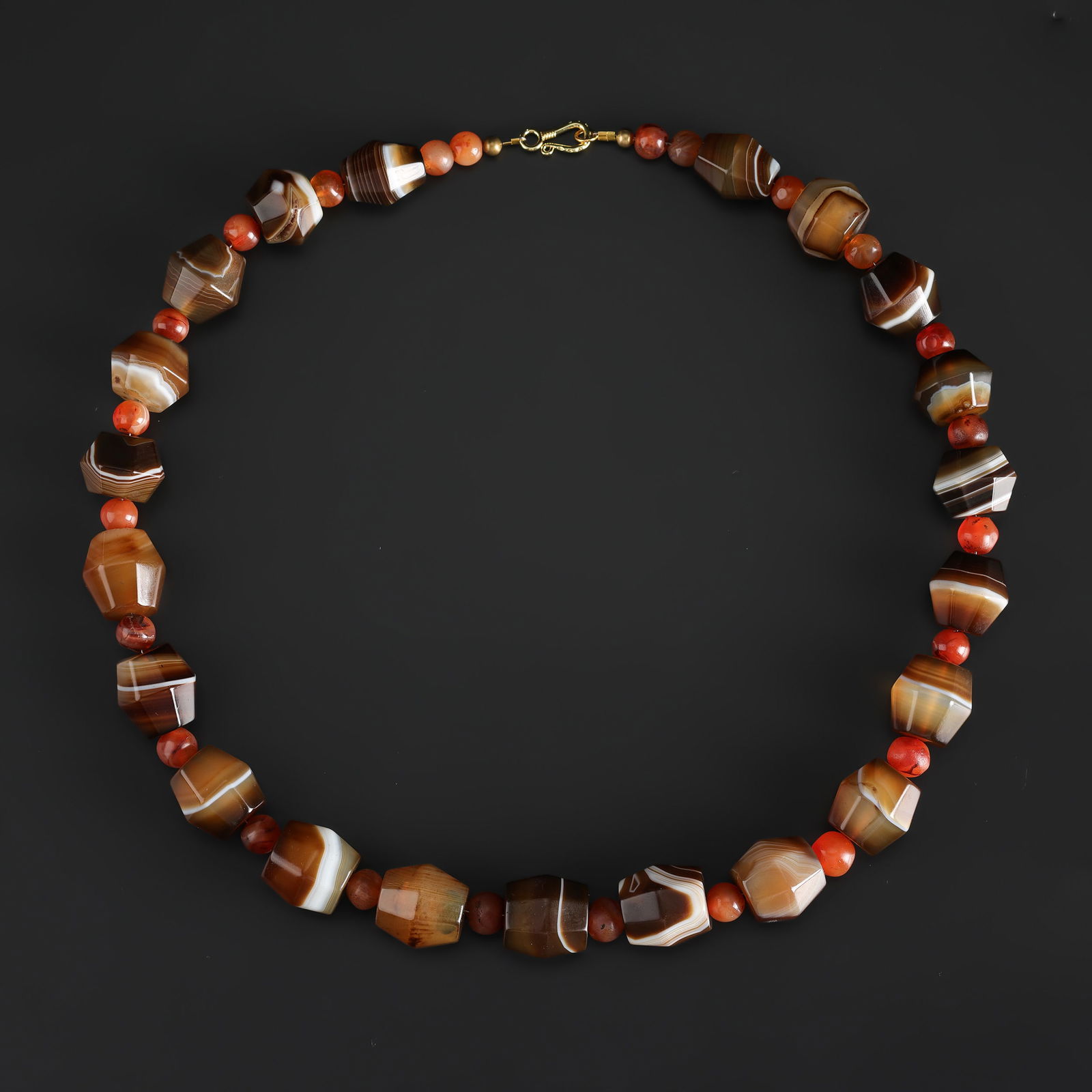 Antique Idar Oberstein Agate Beads. Antique German Agate Stone Beads (1 of 4)