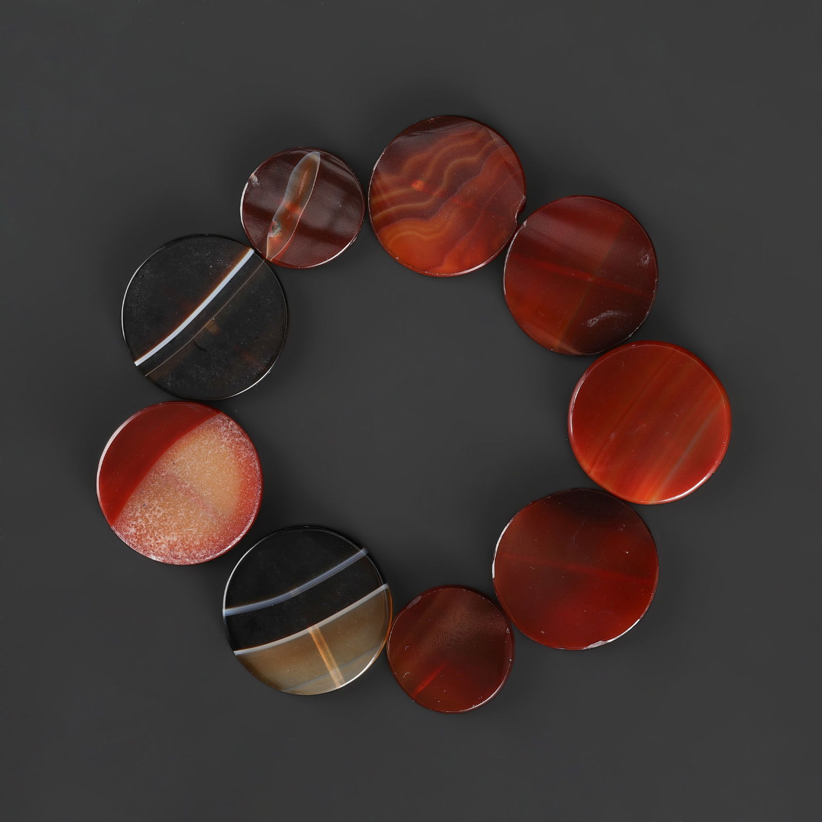 Antique Idar Oberstein Agate Beads. Antique German Agate Stone Beads: Antique Idar Oberstein Agate Beads. Antique German Agate Stone Beads Total Weight: 120gram