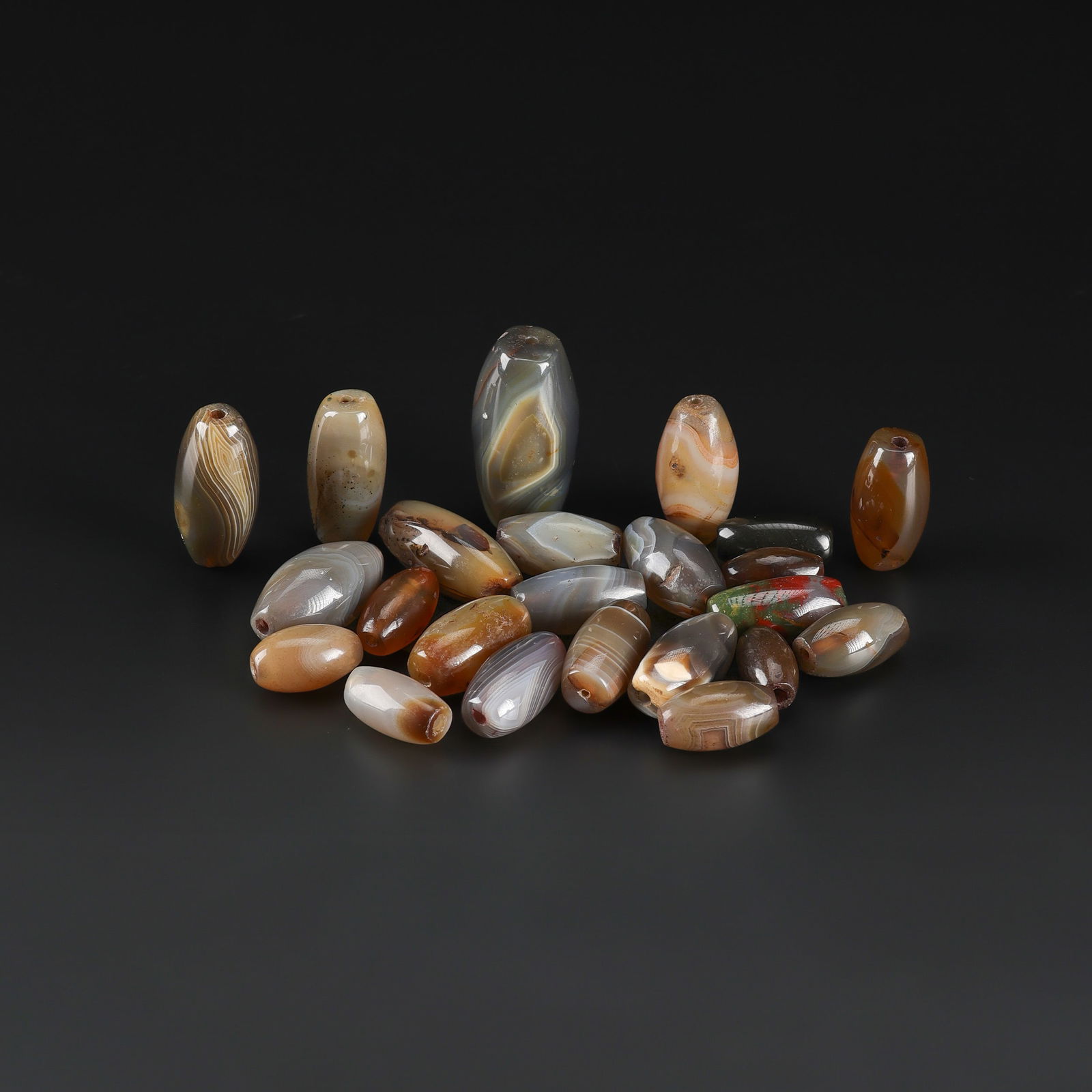Himalayan Indo-Tibetan Soleimani Eye Agate Beads (1 of 4)