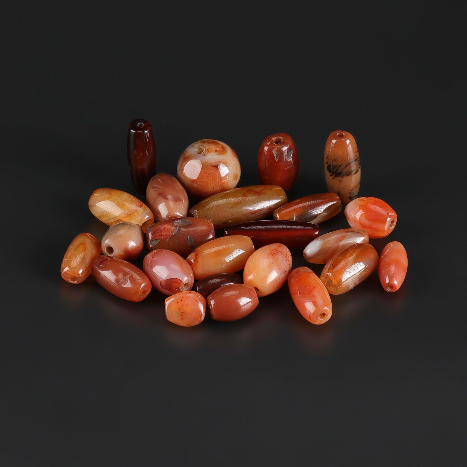 Collection Of Ancient Agate Beads Lot (1 of 4)