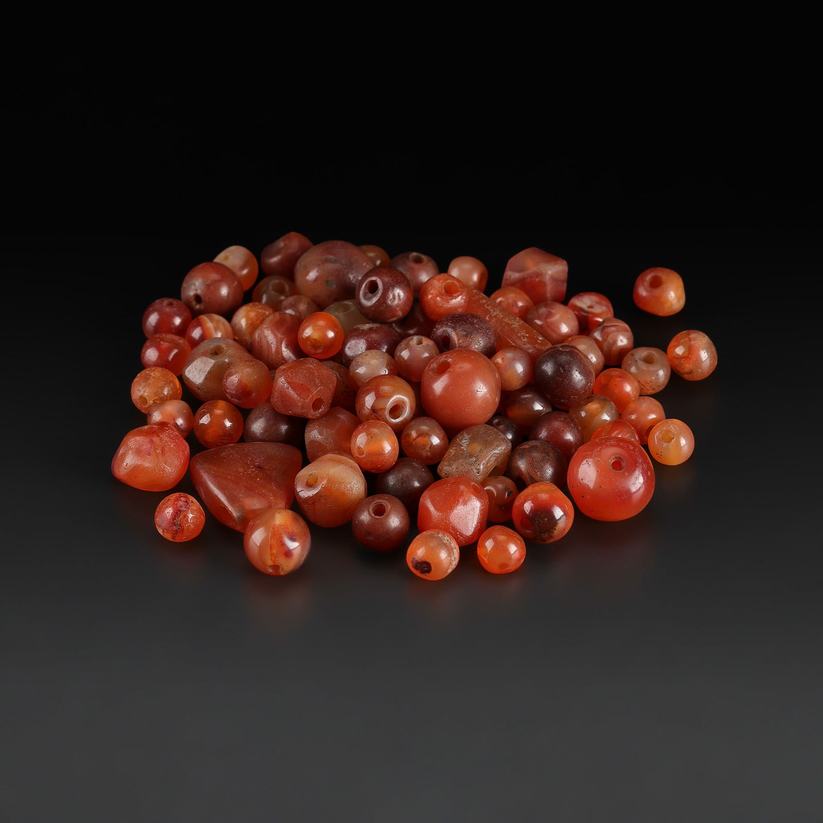 Collection Of Ancient Carnelian Beads Lot (1 of 4)