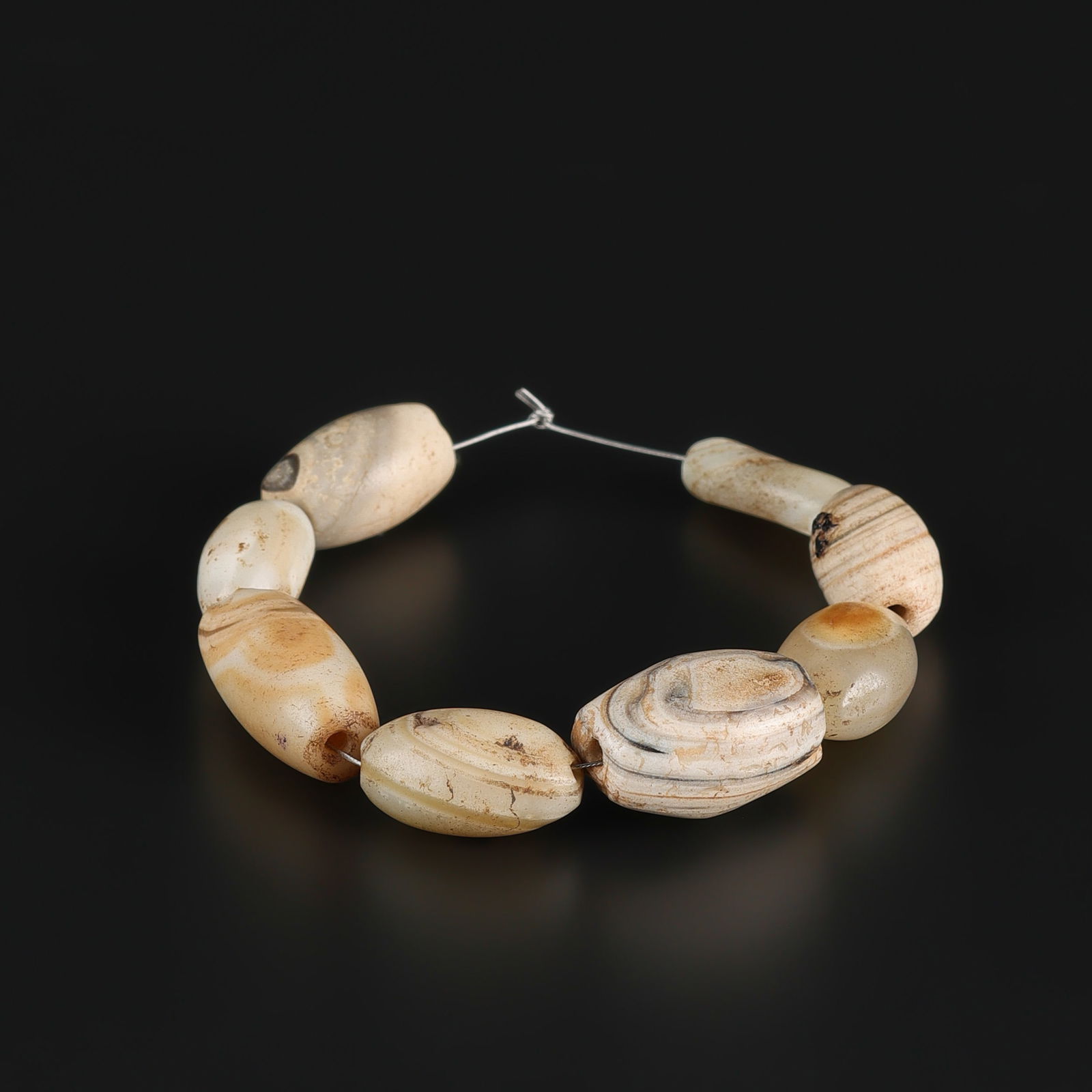 Lot Old Antique Himalayan Ancient Jewelry Agate Amulet Beads (1 of 4)