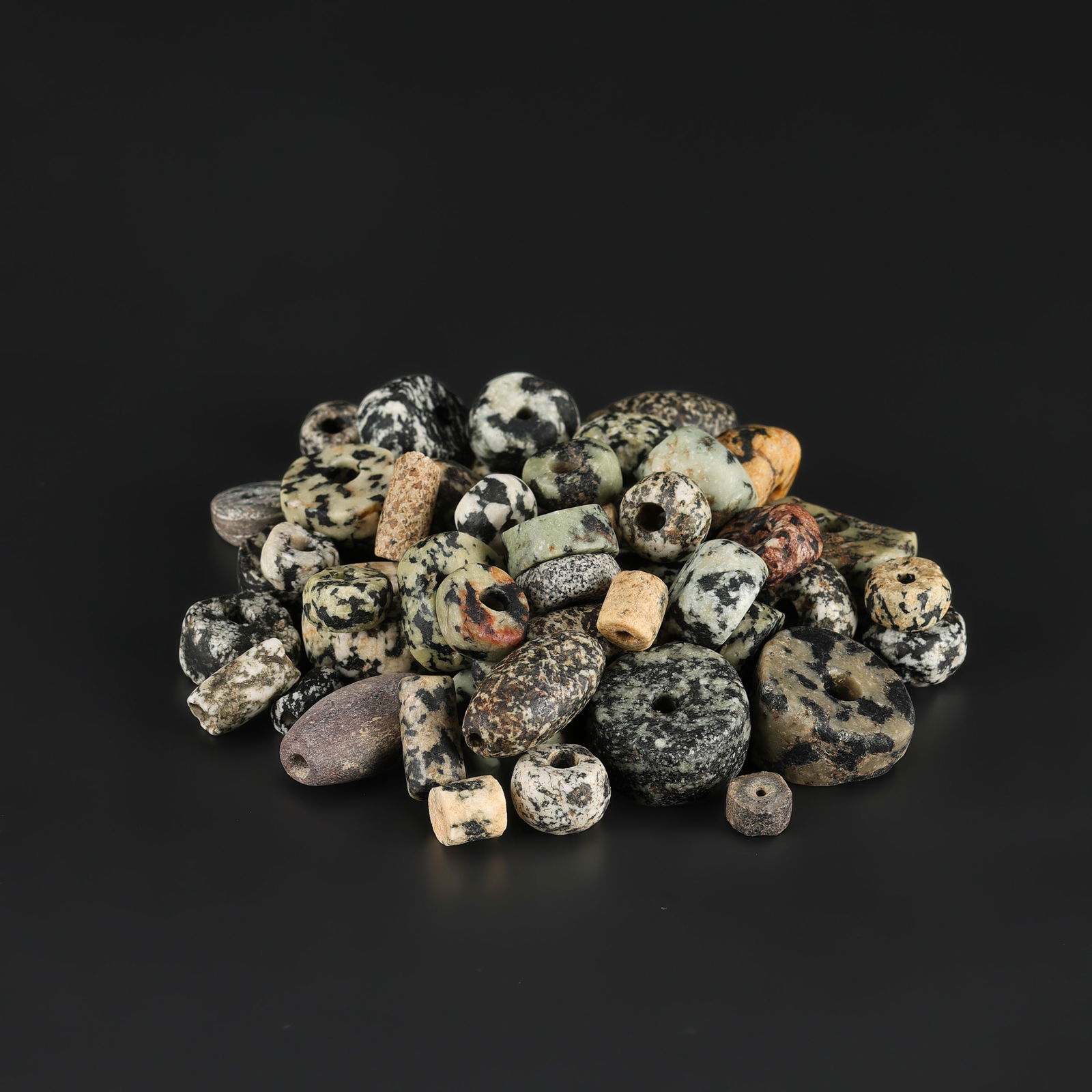 Collection of Antique Jasper Agate Beads Lot (1 of 4)