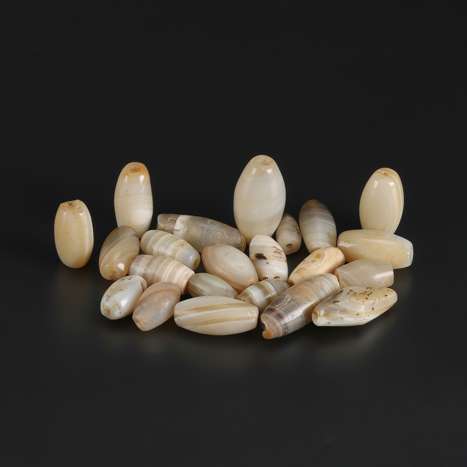 Collection of Ancient Old Agate Beads Lot (1 of 4)