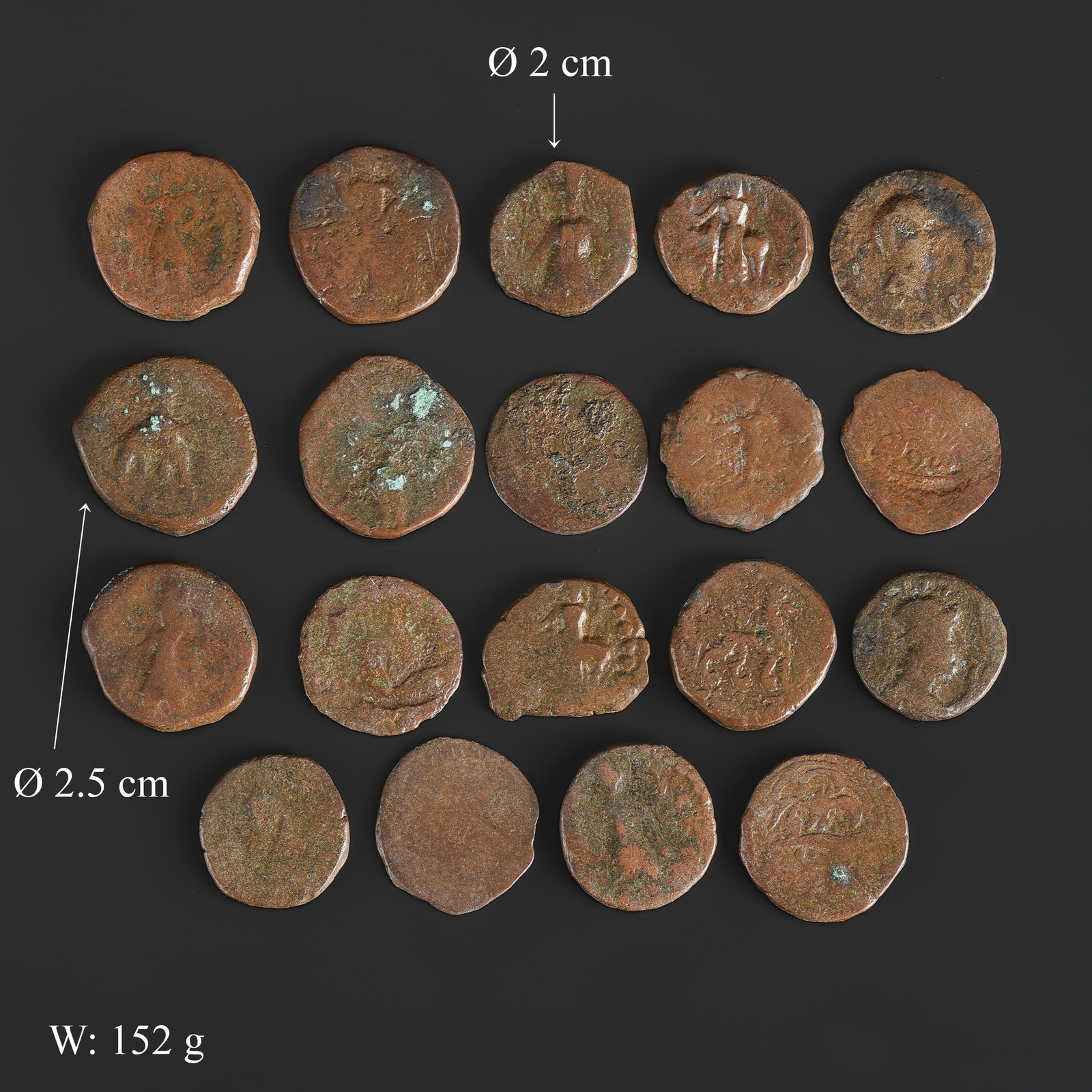 Collection of 19 Ancient Byzantine Empire Copper Coins - 4