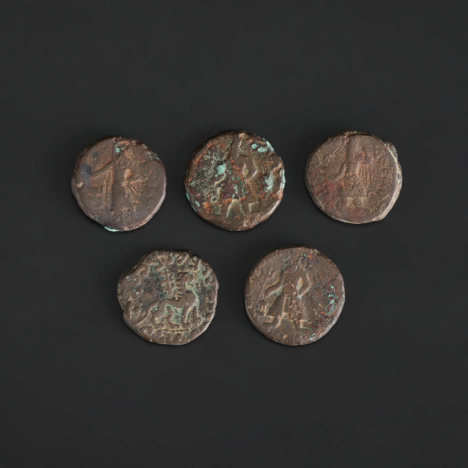 Group Of Ancient Old Greek Coins (1 of 4)