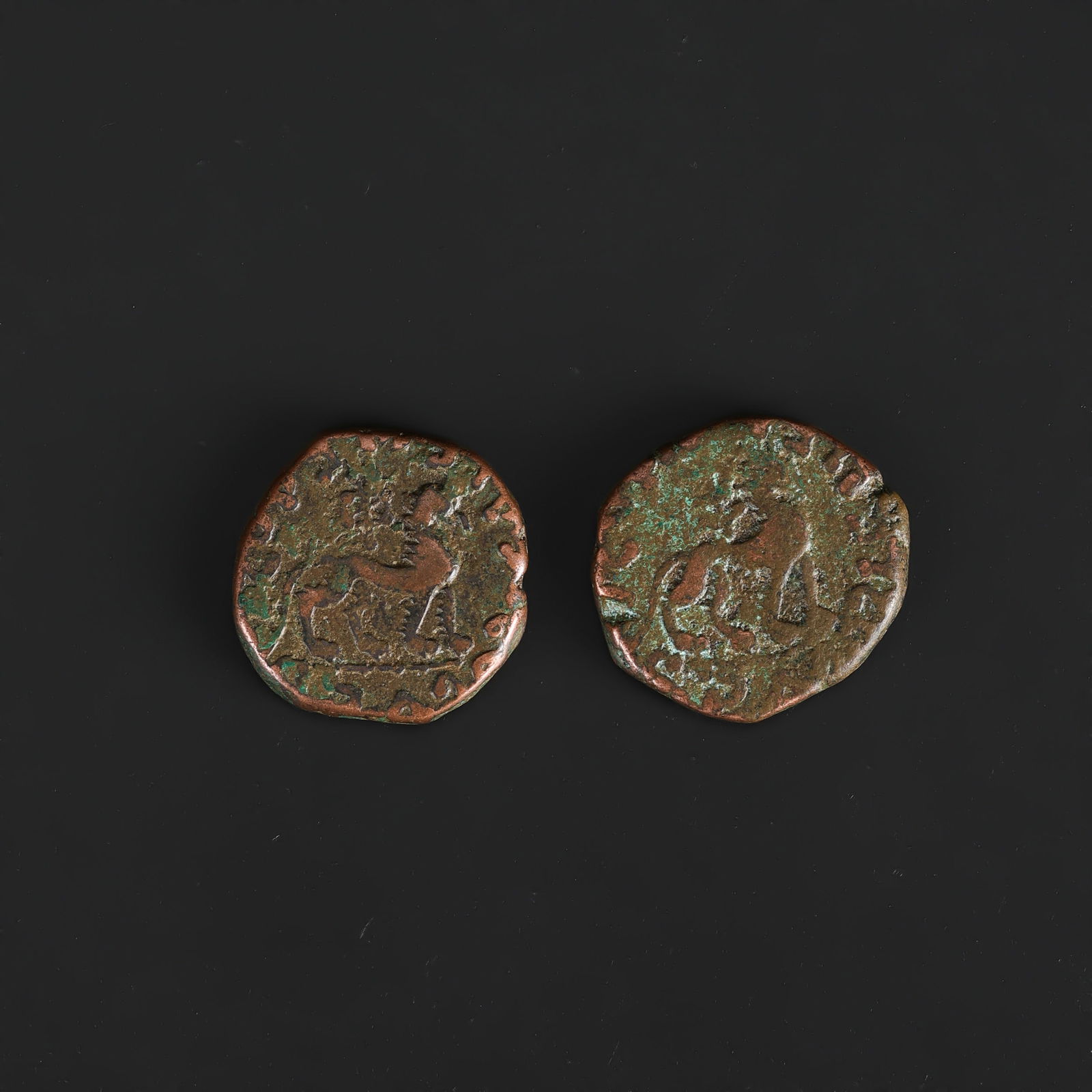 Pair Of Ancient Roman Bronze Coins (1 of 4)