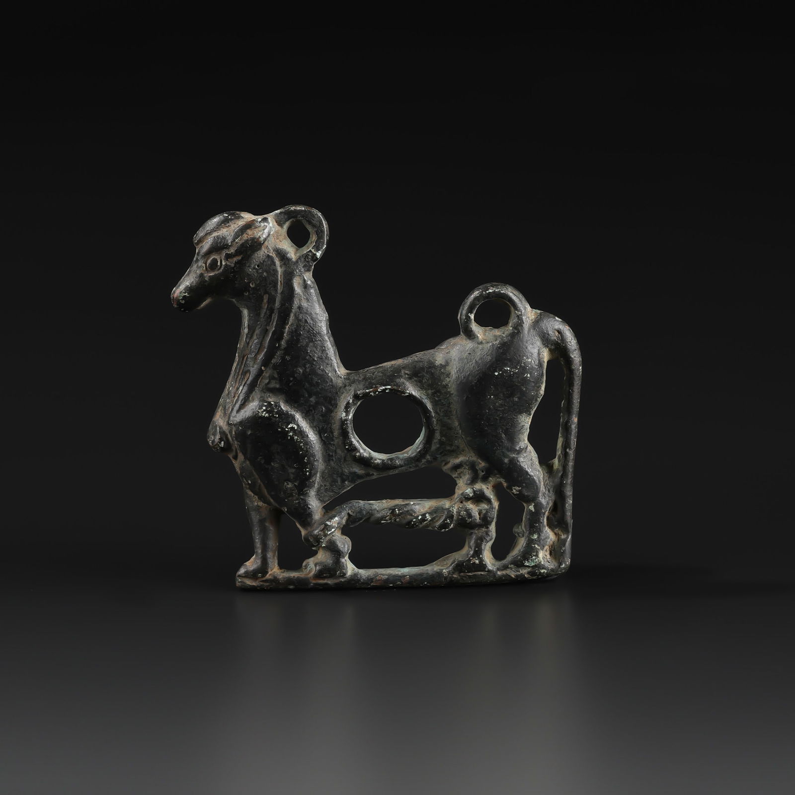 Near Eastern Bactrian Bronze Horse Bit Belt Buckle Antiquities (1 of 4)