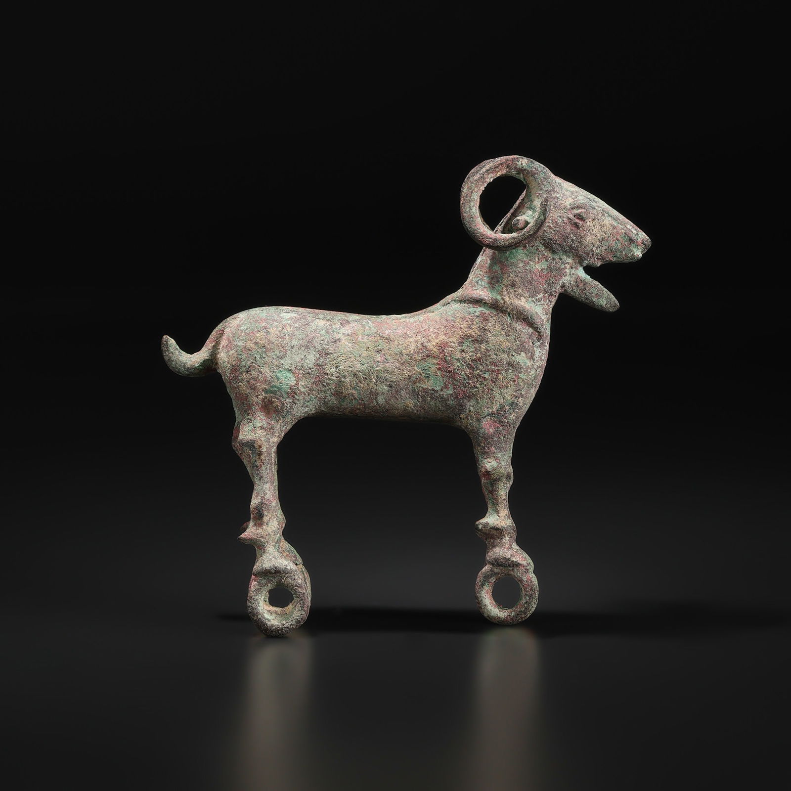 Beautiful Old Ancient Luristan Antiquity A Ram Animal Bronze Statue Figure (1 of 4)