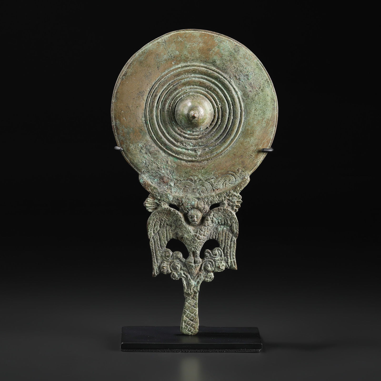 Old Ancient Antique Roman Greek Bronze Mirror: Old Ancient Antique Roman Greek Bronze Mirror Size Detail: 13 x 24.5cm Weight: 608gram