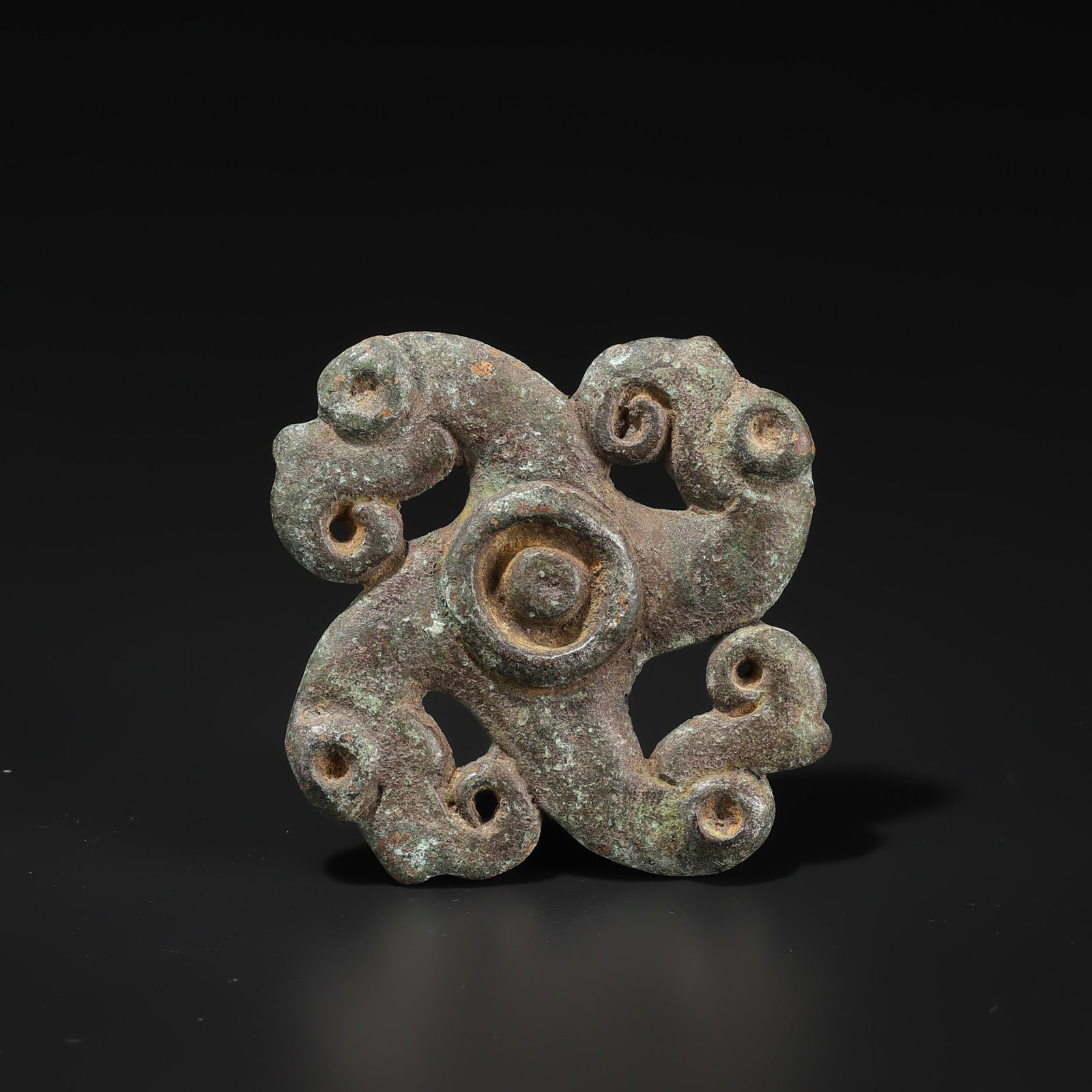 Ancient Chines Mongolian Nomadic Bronze Belt Buckle (1 of 4)