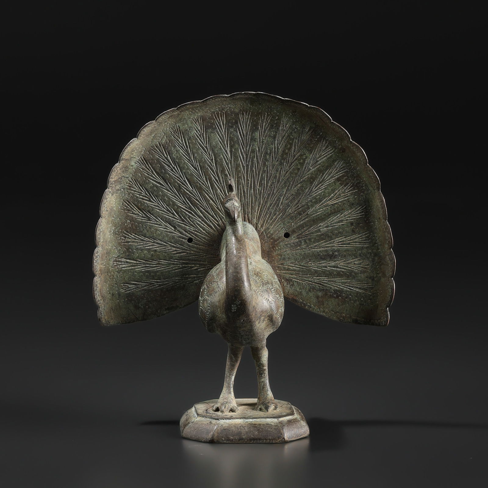 Standing Figure of a Peacock Symbol Hinduism 20th C. (1 of 4)