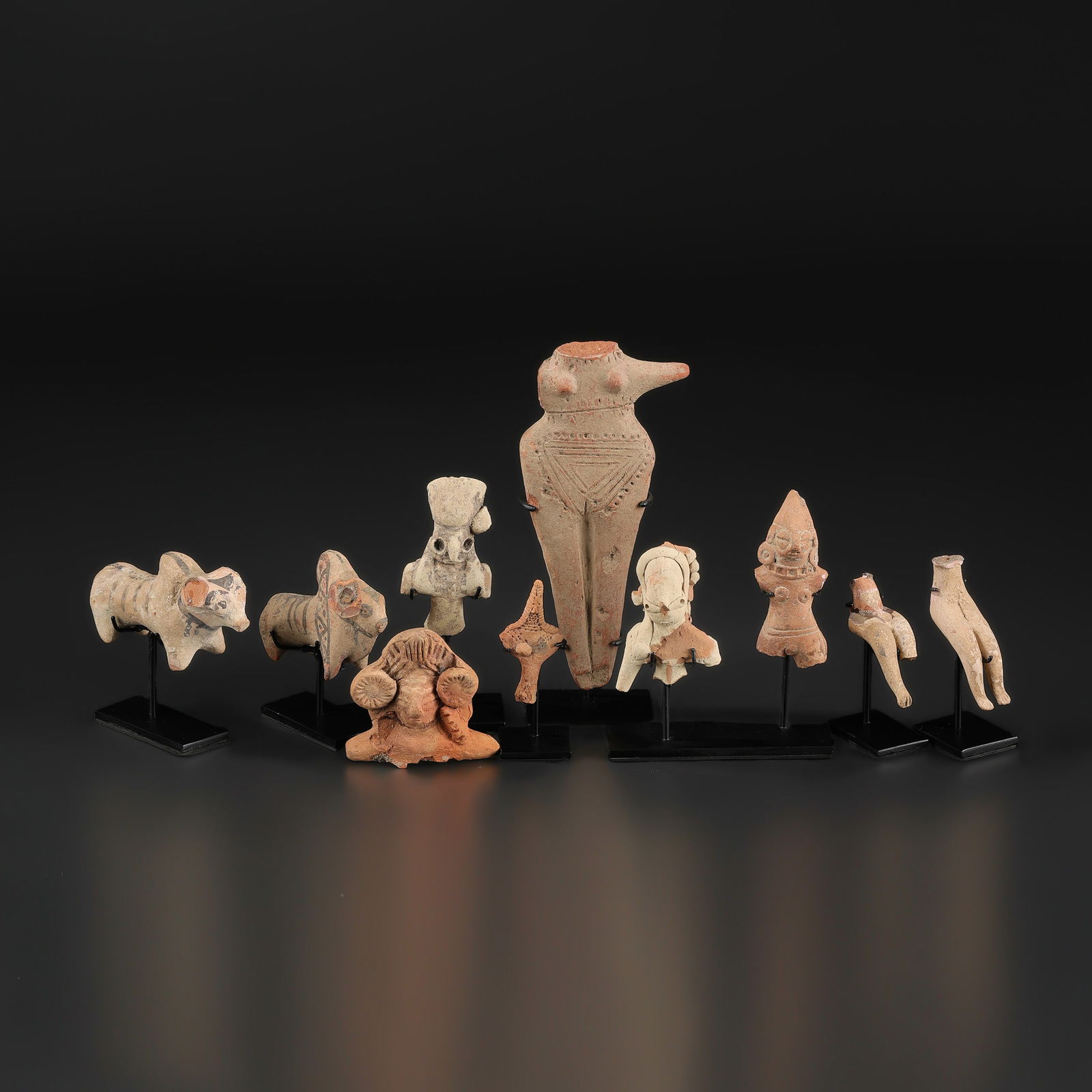 Collection of Ancient Indus Valley Terracotta Figures (1 of 4)