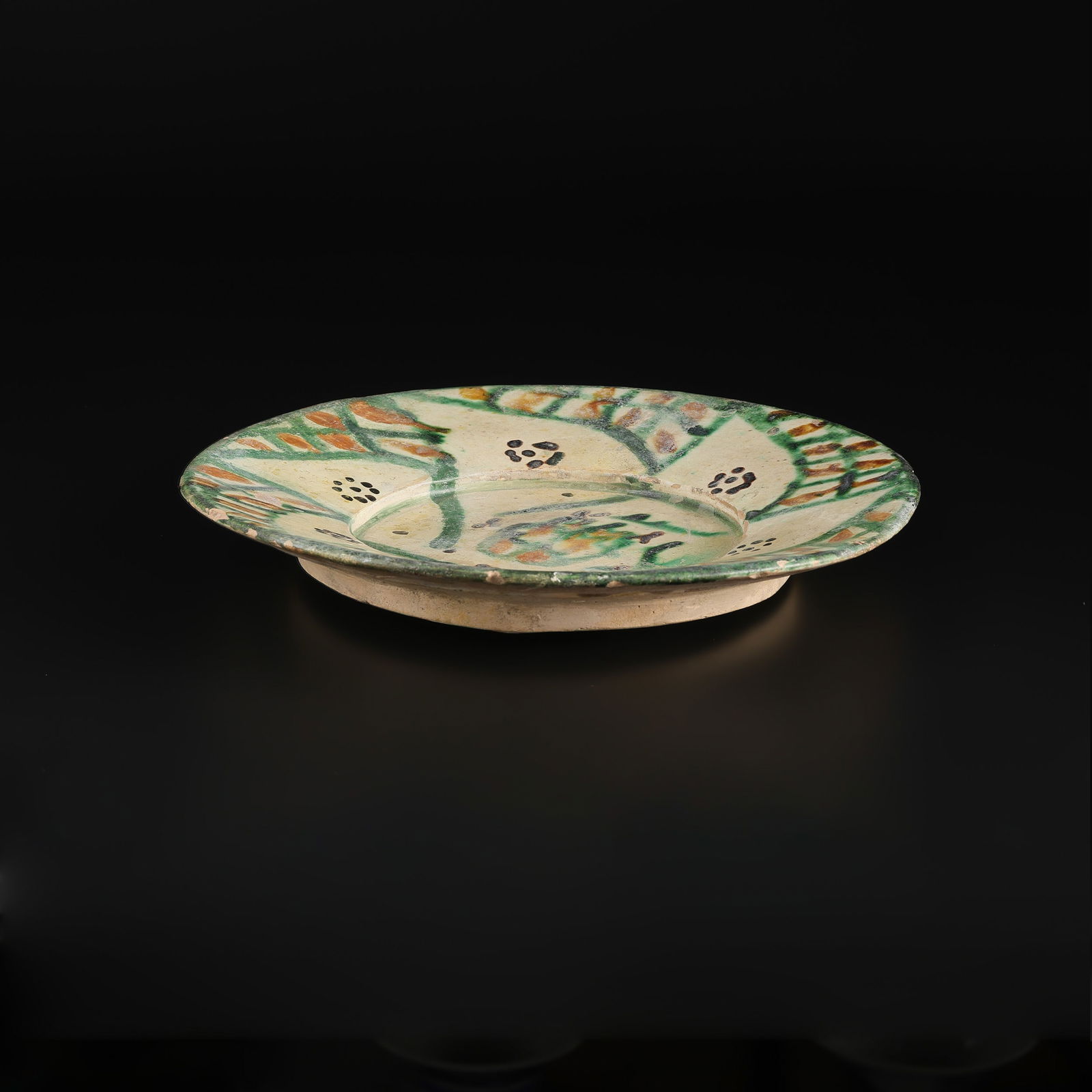 Ancient Islamic Vessel Pottery Earthware Plate With Motifs (1 of 6)