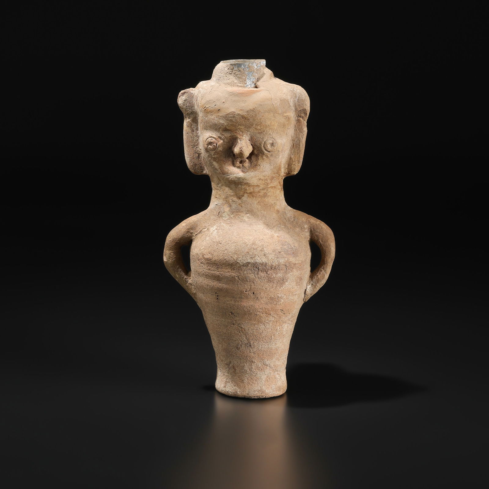 Ancient Indus Valley Civilization Terracotta Figurine Jar (1 of 5)