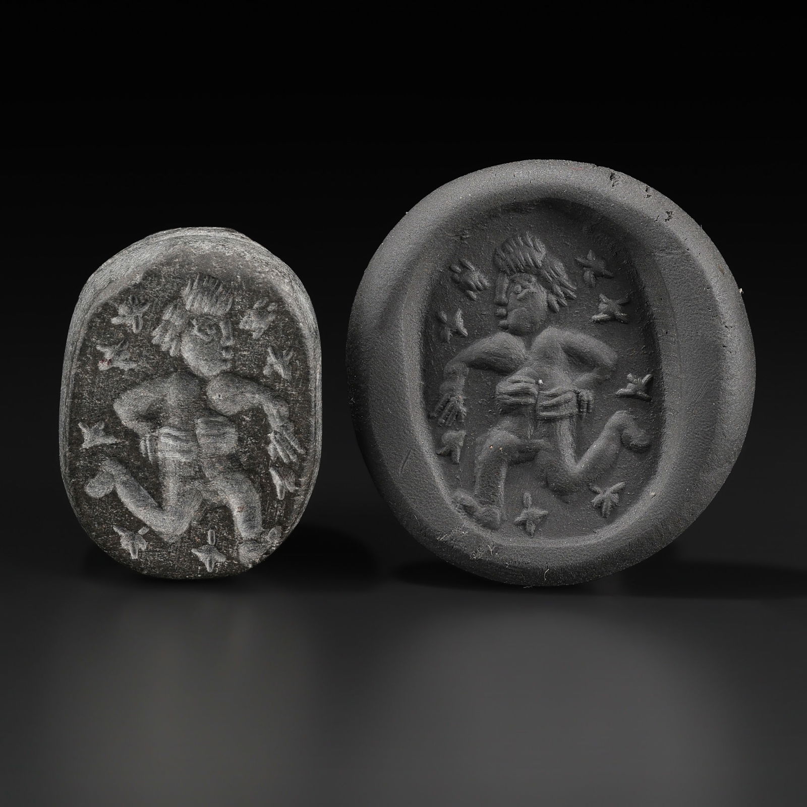 Near Eastern Antique Indo Greek Roman Sasanian Stone Stamp Seal Intaglio Bead (1 of 5)