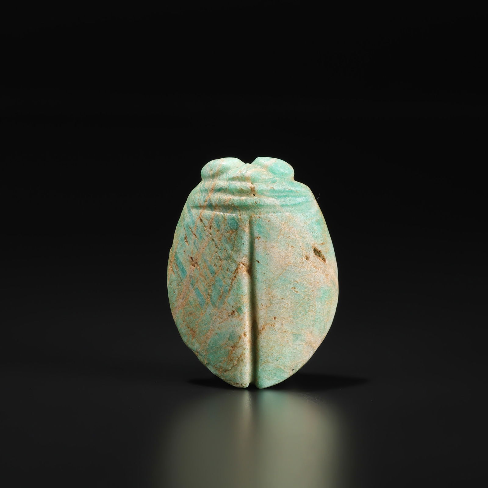 Ancient Chines Hongshan Culture Animal Carved On Amazonite Stone Pendant (1 of 5)