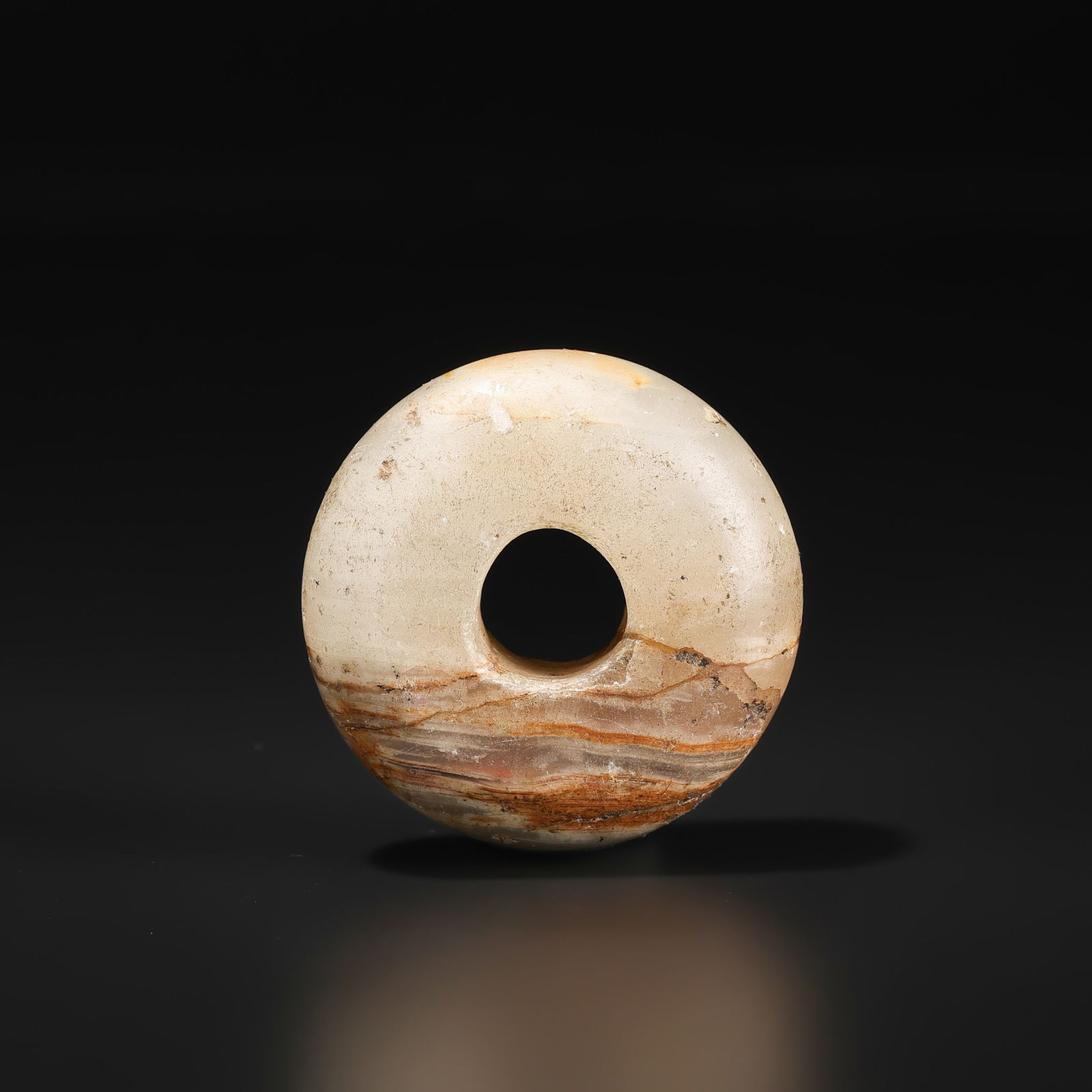 Old Donut Shape Marble Bead: Old Donut Shape Marble Bead Weight: 77gram