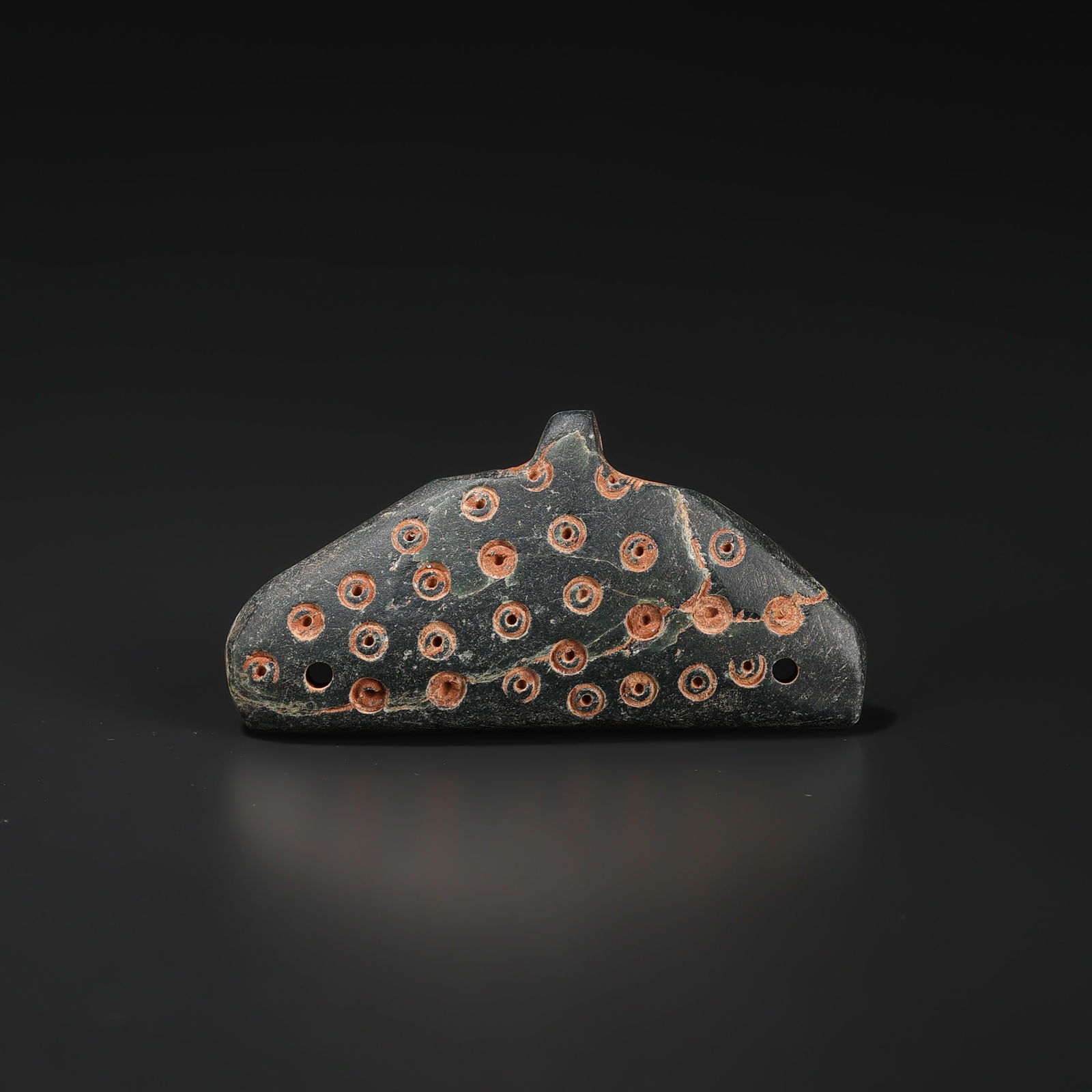 Ancient Near Eastern Antiquity Old Jade Stone Jewelry Amulet Necklace Pendant: Ancient Near Eastern Antiquity Old Jade Stone Jewelry Amulet Necklace Pendant Size Detail: 5.8 x 3cm Weight: 16gram